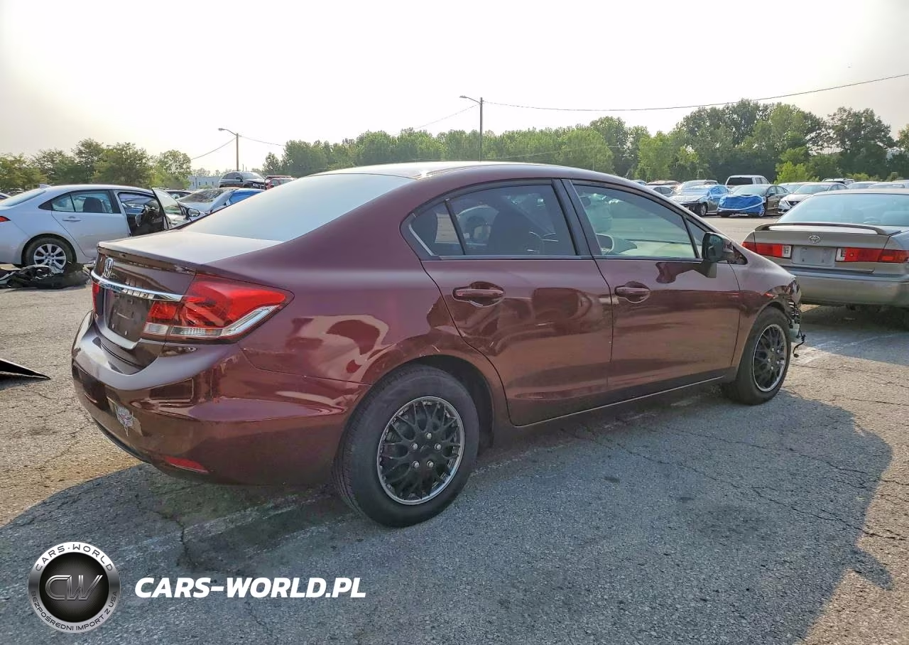 2013 Honda Civic Lx VIN:19XFB2F54DE077566 - 3
