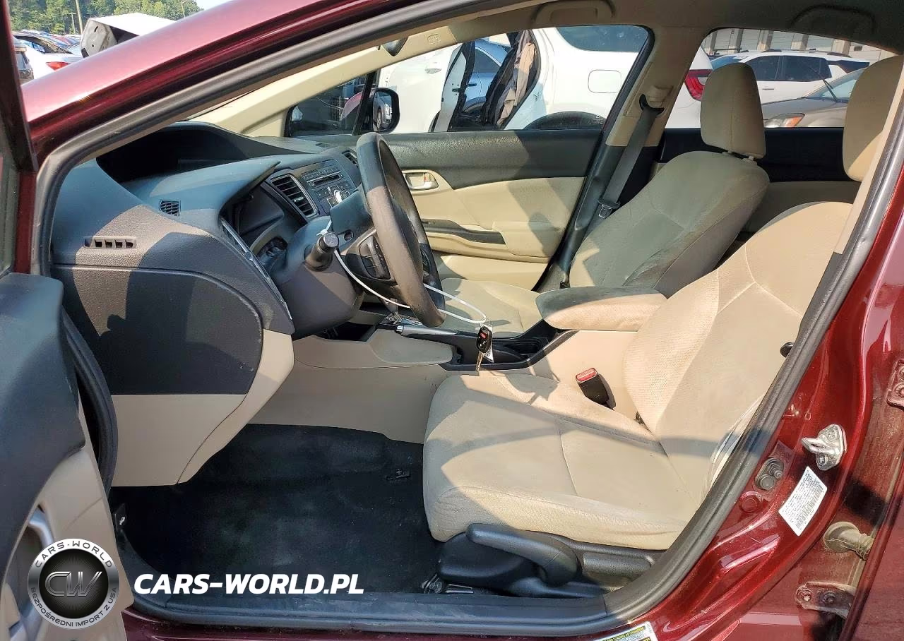 2013 Honda Civic Lx VIN:19XFB2F54DE077566 - 7