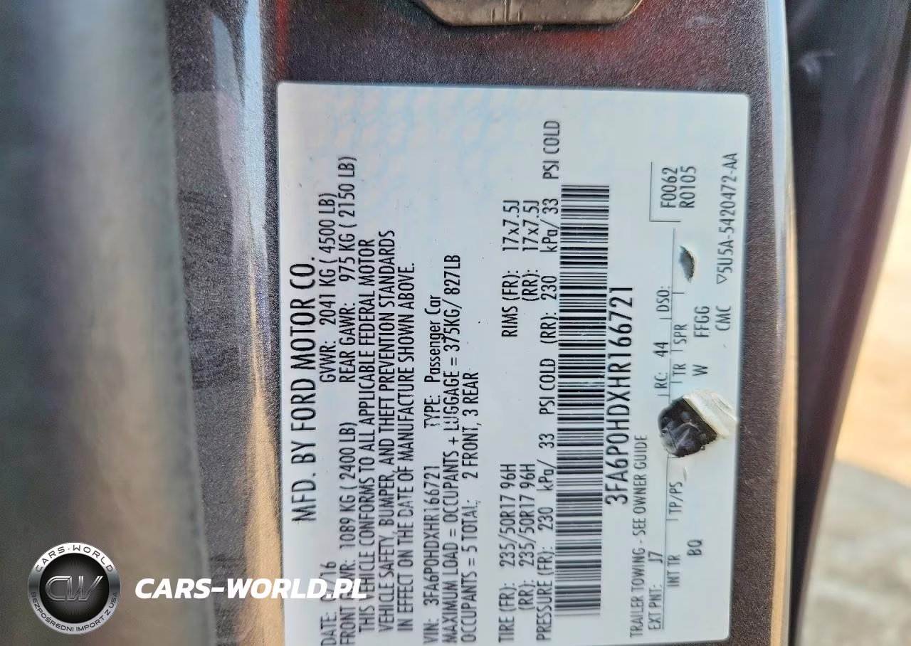 2017 Ford Fusion Se VIN:3FA6P0HDXHR166721 - 12