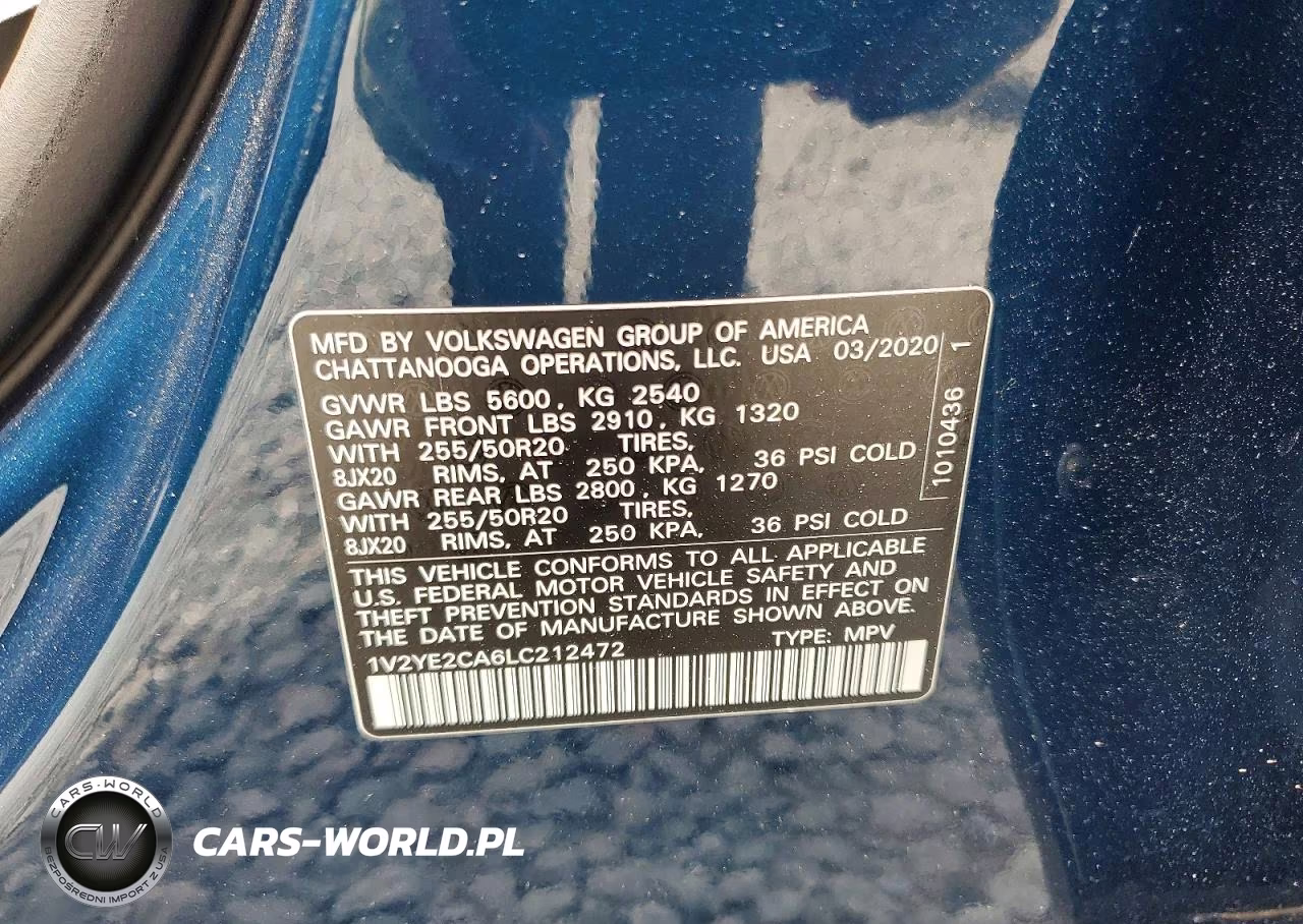 2020 Volkswagen Atlas Cross Sport Se VIN:1V2YE2CA6LC212472 - 13