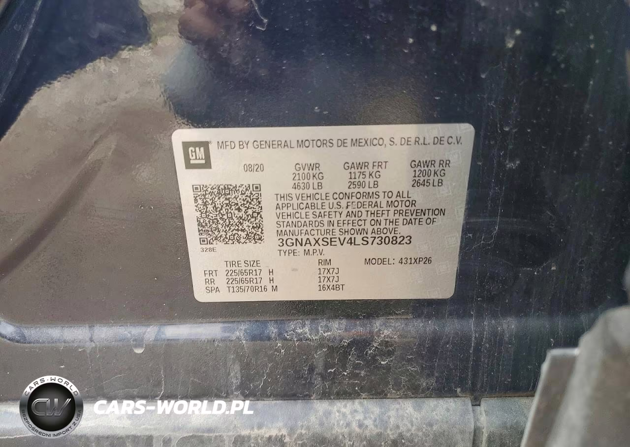 2020 Chevrolet Equinox Ls VIN:3GNAXSEV4LS730823 - 12