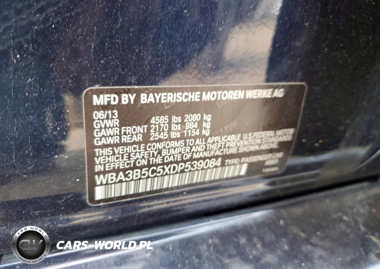 2013 BMW 328 Xi Sulev VIN:WBA3B5C5XDP539084 - 13