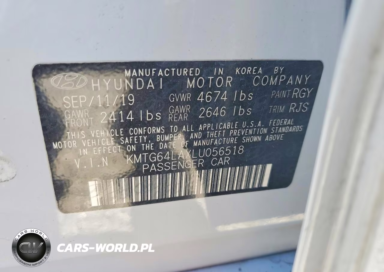 2020 Genesis G70 2.0T VIN:KMTG64LAXLU056518 - 13