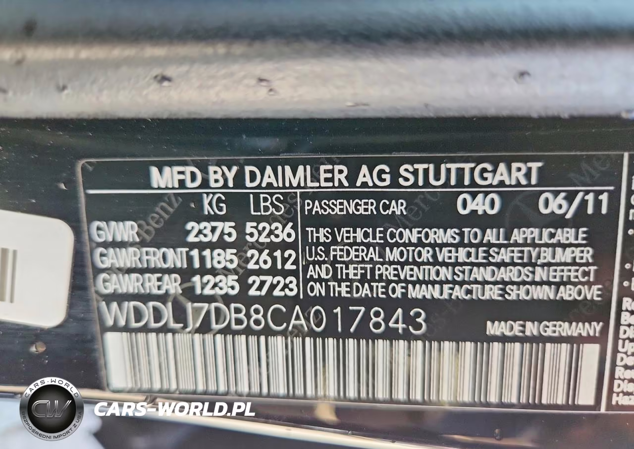 2012 Mercedes-Benz Cls 550 VIN:WDDLJ7DB8CA017843 - 13