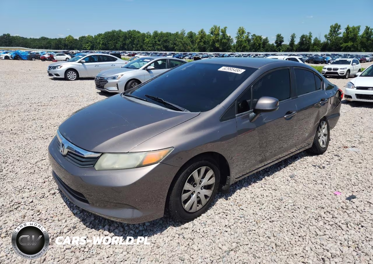 2012 Honda Civic Lx VIN:19XFB2F51CE081718 - 1