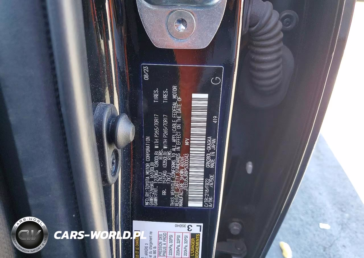 2023 Toyota 4Runner Sr5 VIN:JTEEU5JR8P5300043 - 12