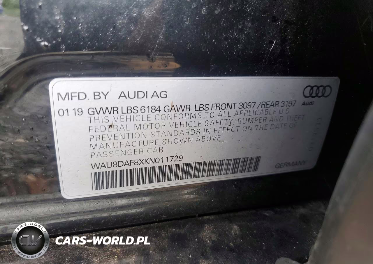 2019 Audi A8 L VIN:WAU8DAF8XKN011729 - 12
