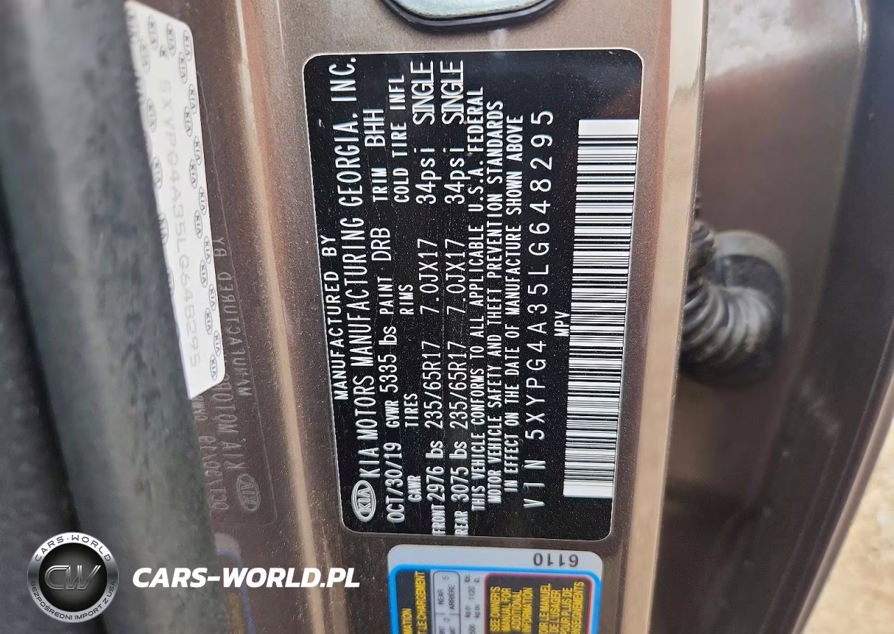 2020 Kia Sorento Lx VIN:5XYPG4A35LG648295 - 12