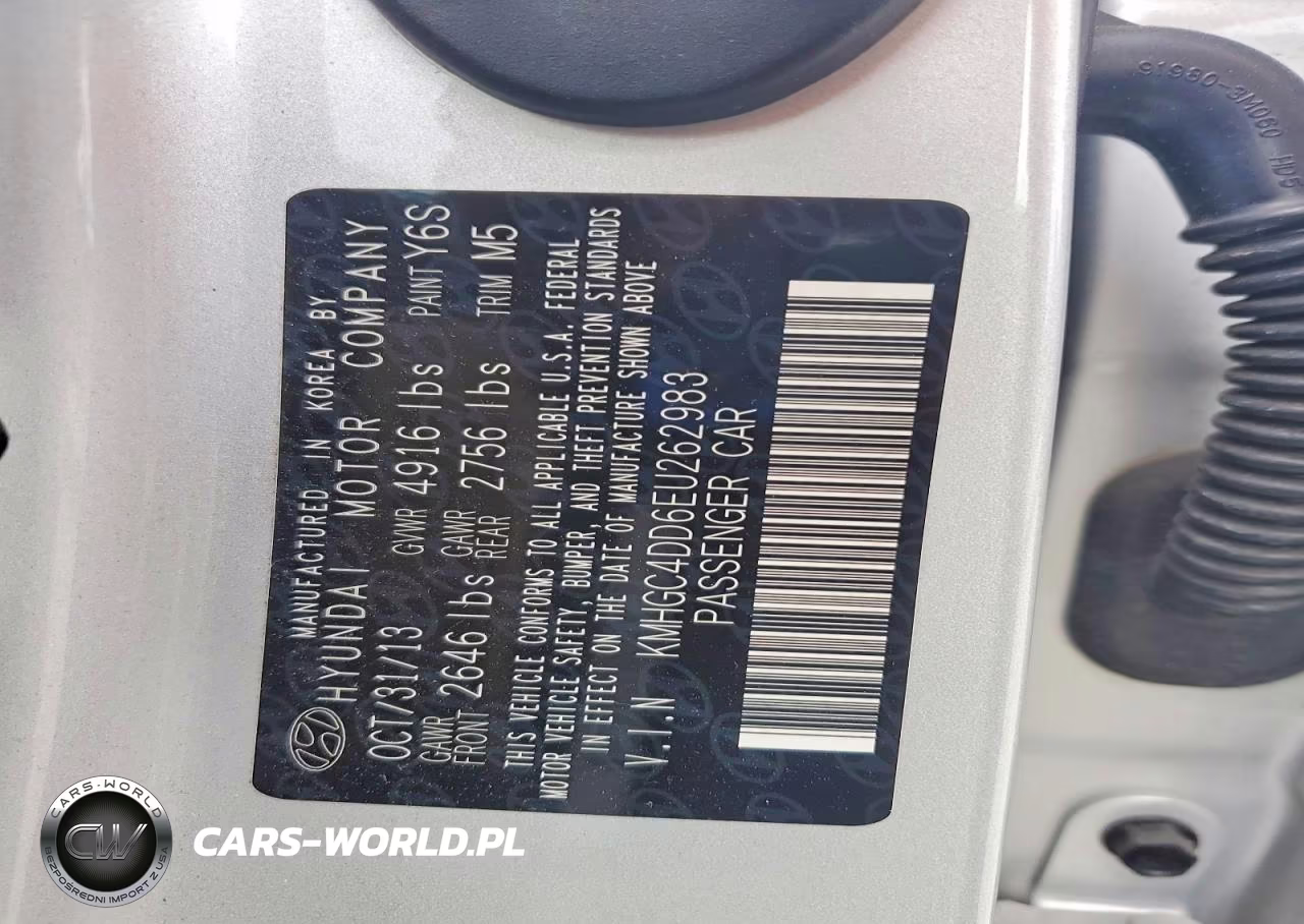 2014 Hyundai Genesis 3.8L VIN:KMHGC4DD6EU262983 - 13