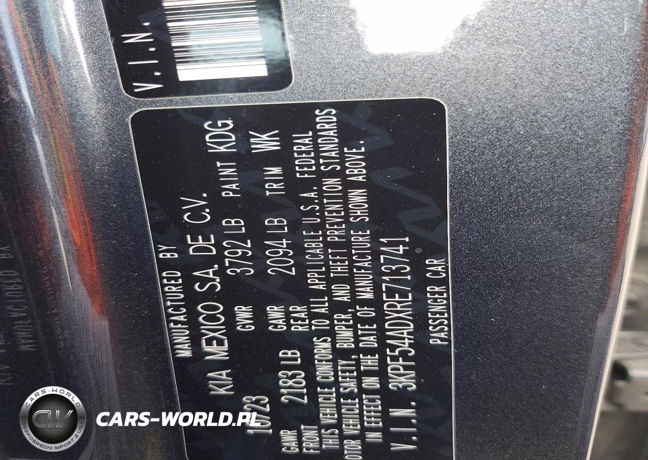 2024 Kia Forte Gt Line VIN:3KPF54ADXRE713741 - 12