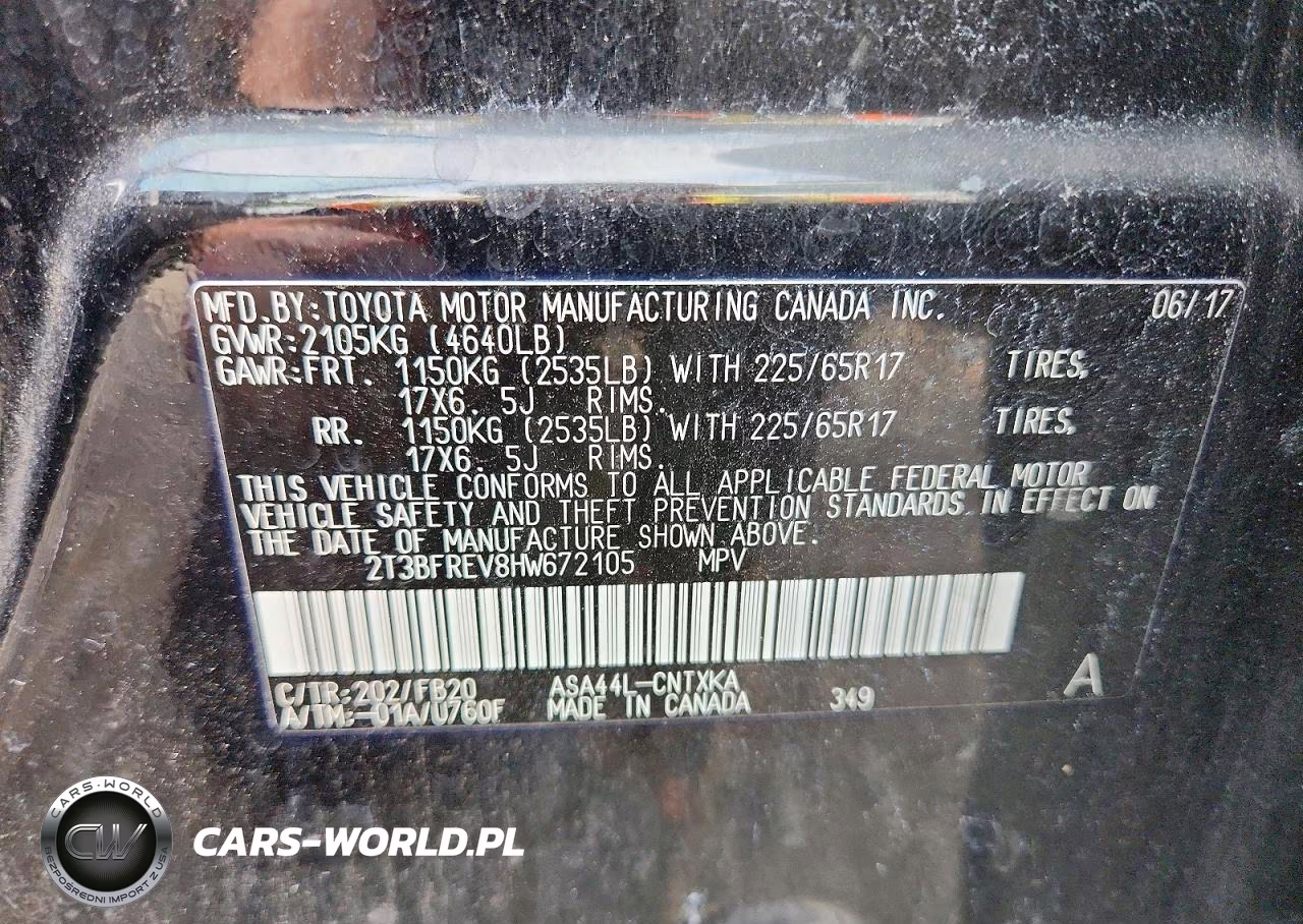 2017 Toyota Rav4 Le VIN:2T3BFREV8HW672105 - 13