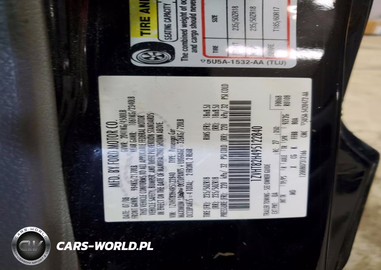 2009 Ford Mustang Gt VIN:1ZVHT82H495122840 - 13