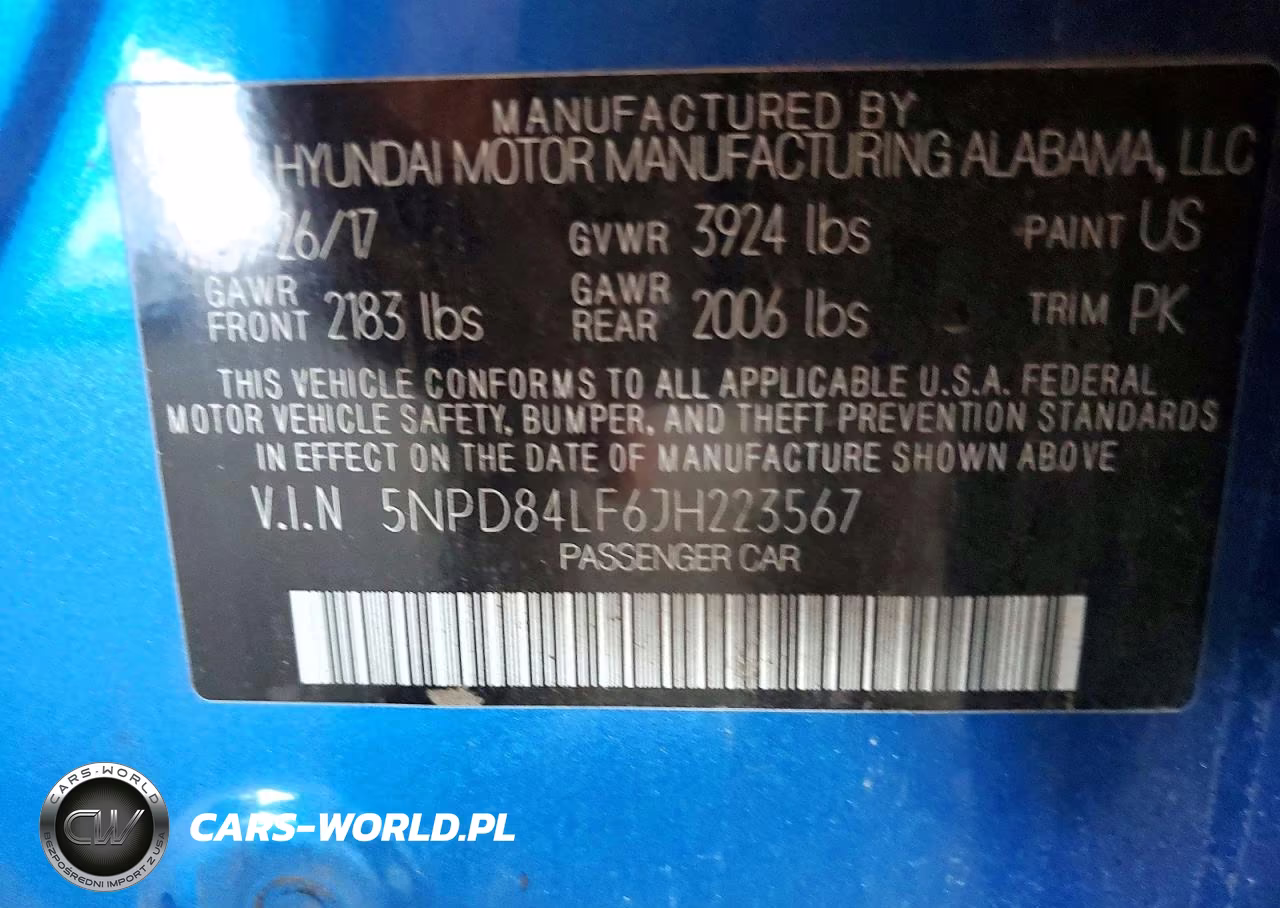 2018 Hyundai Elantra Sel VIN:5NPD84LF6JH223567 - 12