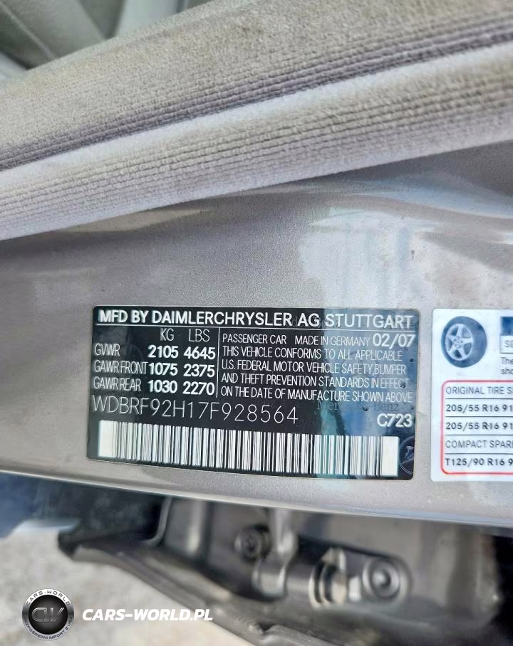 2007 Mercedes-Benz C 280 4Matic VIN:WDBRF92H17F928564 - 12