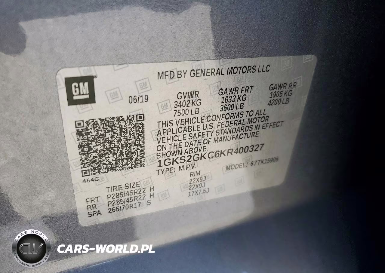 2019 GMC Yukon Xl K1500 Slt VIN:1GKS2GKC6KR400327 - 13