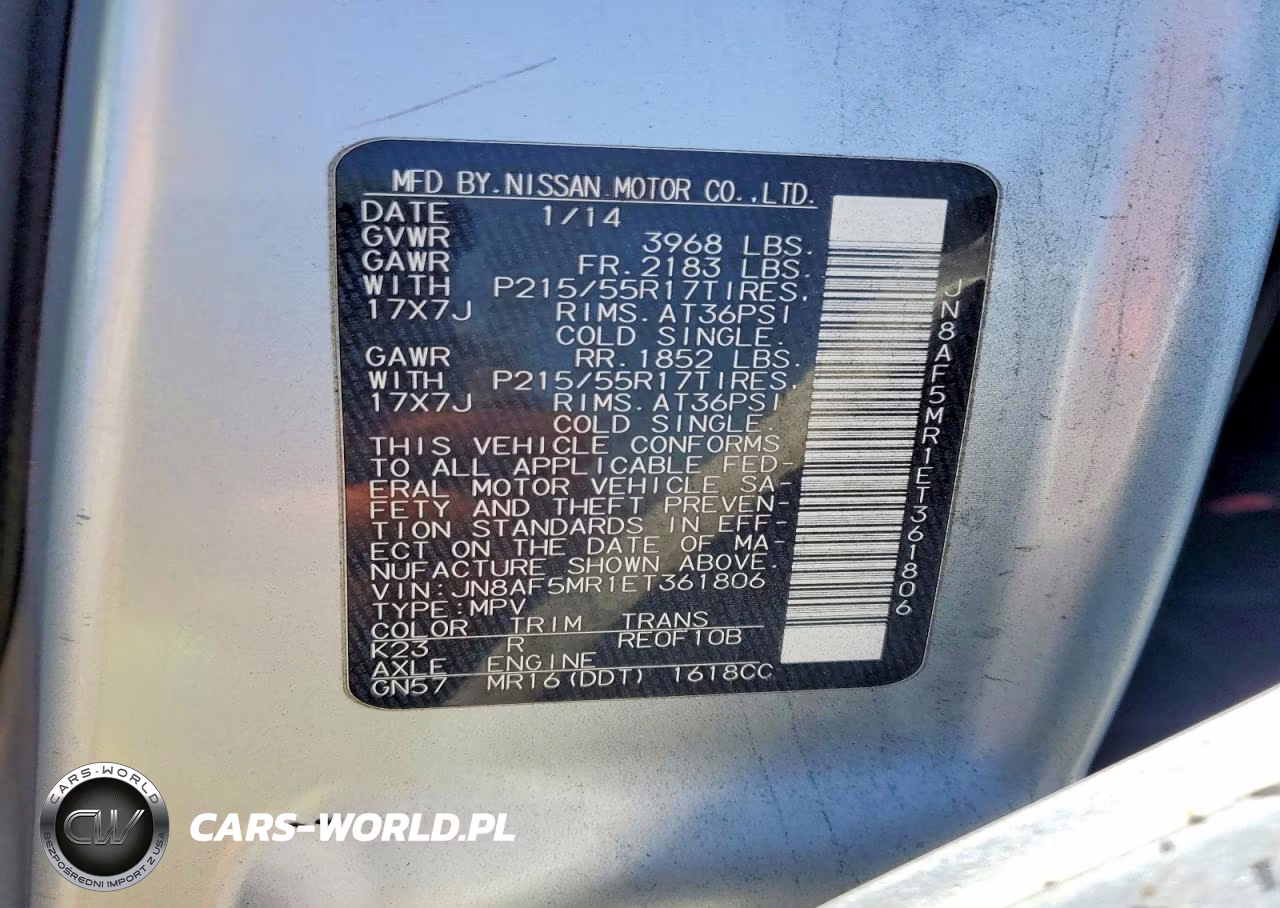 2014 Nissan Juke Sl VIN:JN8AF5MR1ET361806 - 12