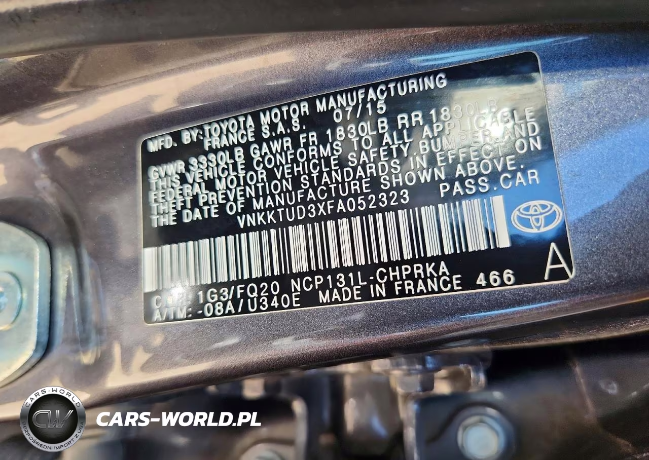 2015 Toyota Yaris 5-Door L VIN:VNKKTUD3XFA052323 - 13