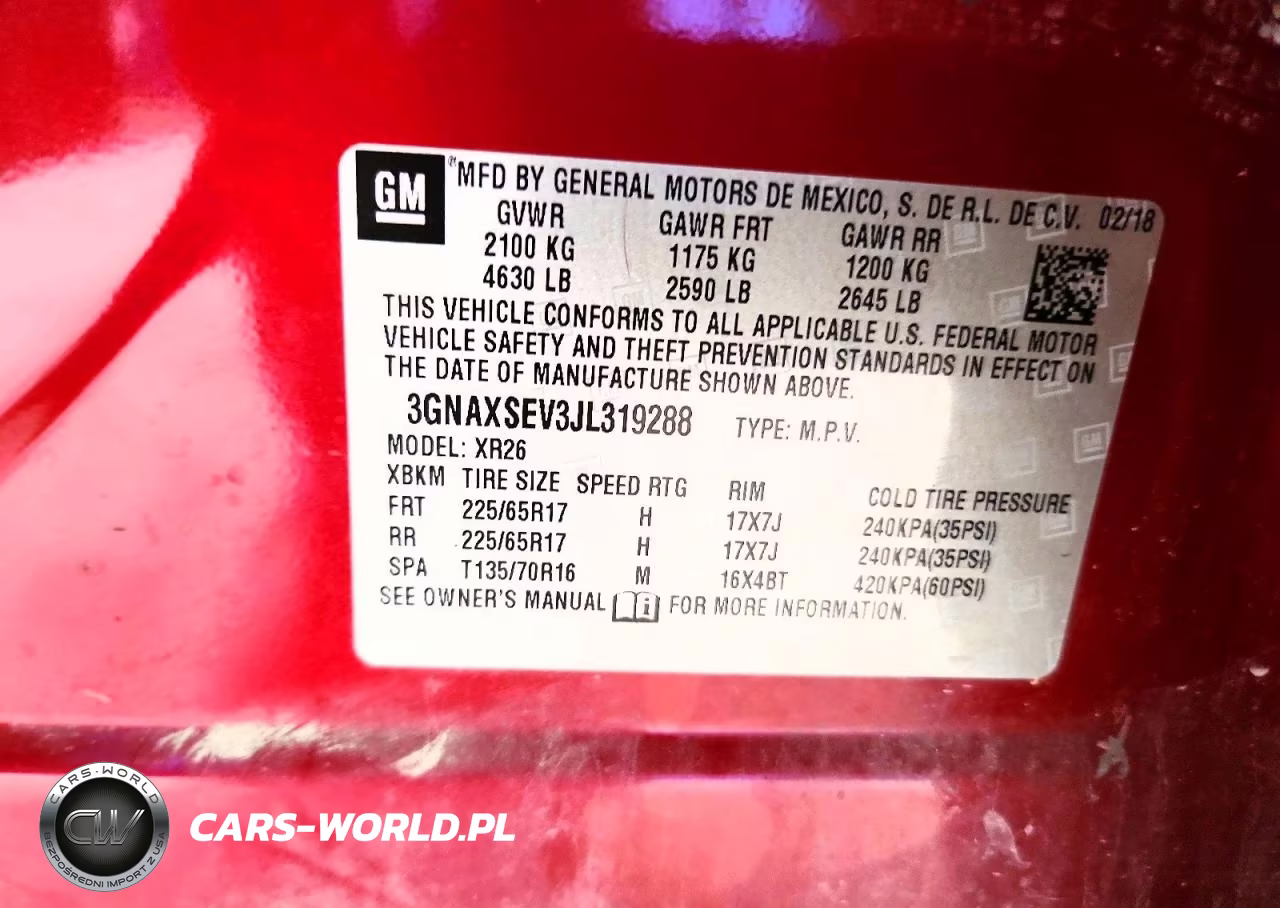 2018 Chevrolet Equinox Lt VIN:3GNAXSEV3JL319288 - 13