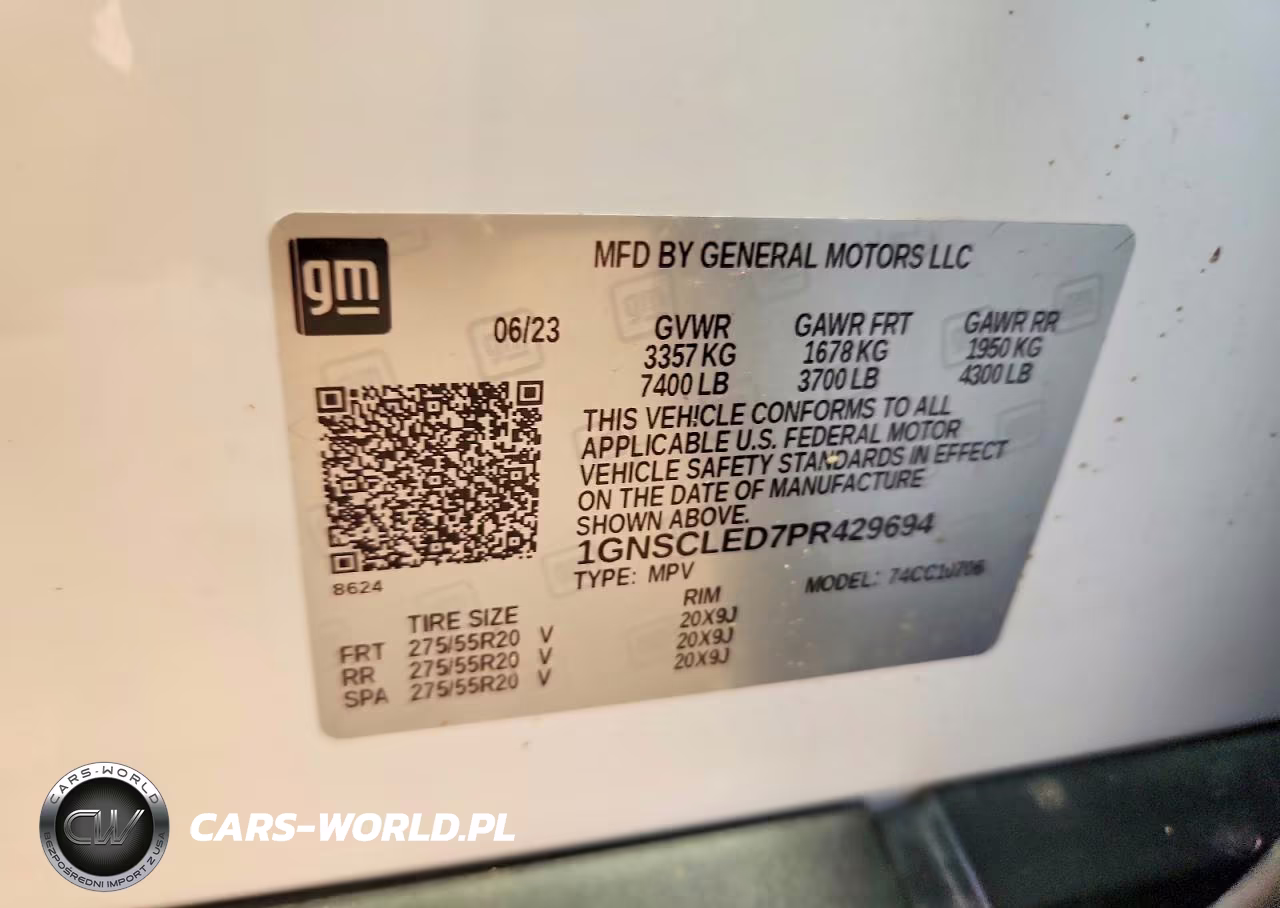 2023 Chevrolet Tahoe C1500 VIN:1GNSCLED7PR429694 - 14