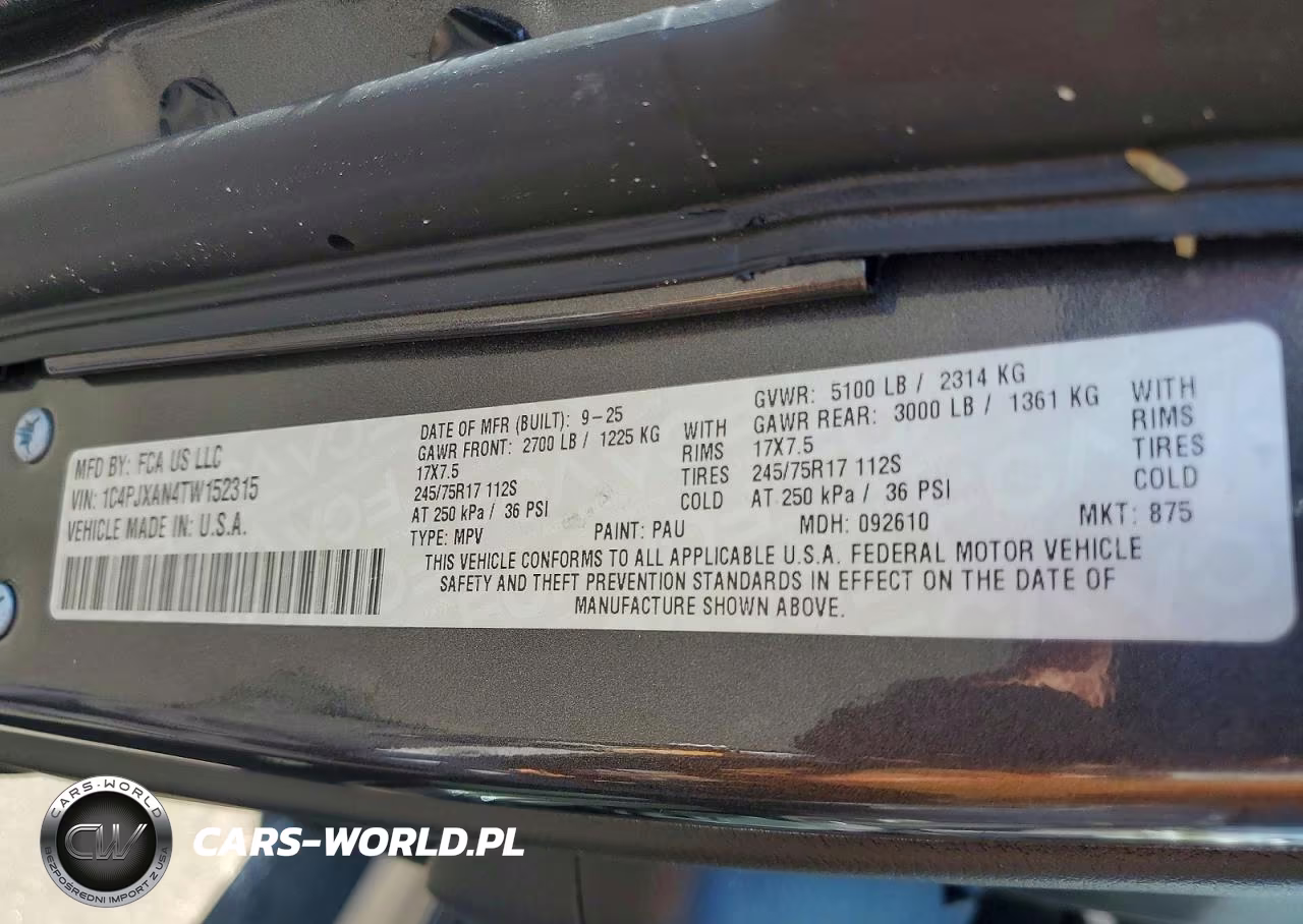 2026 Jeep Wrangler Sport VIN:1C4PJXAN4TW152315 - 13
