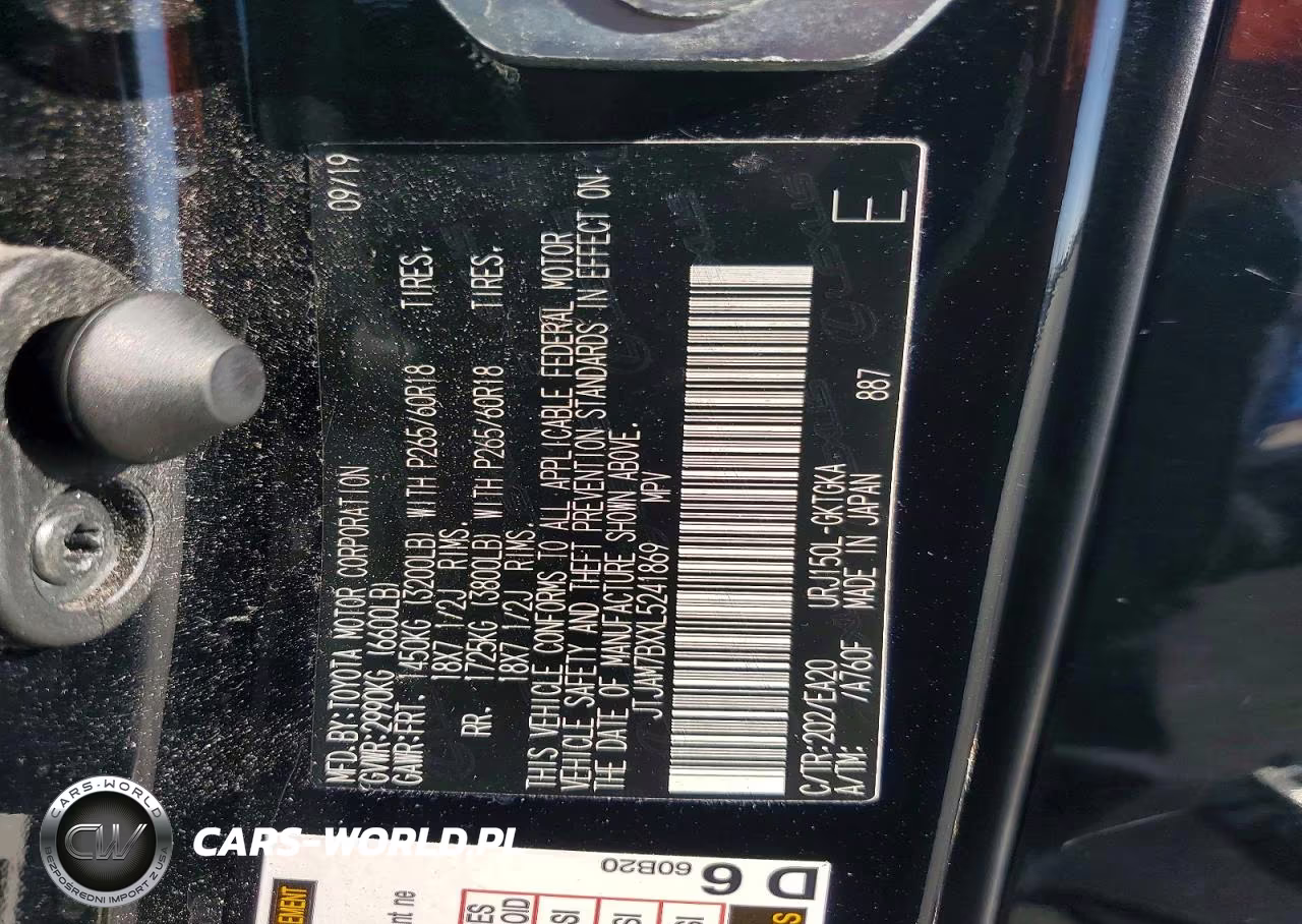 2020 Lexus Gx 460 Premium VIN:JTJAM7BXXL5241869 - 12