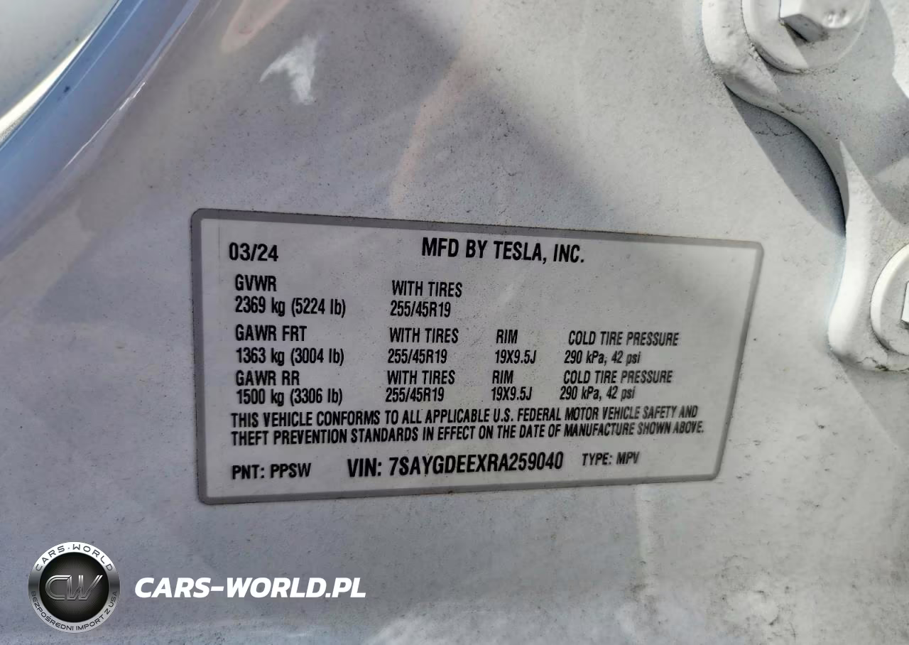 2024 Tesla Model Y VIN:7SAYGDEEXRA259040 - 12