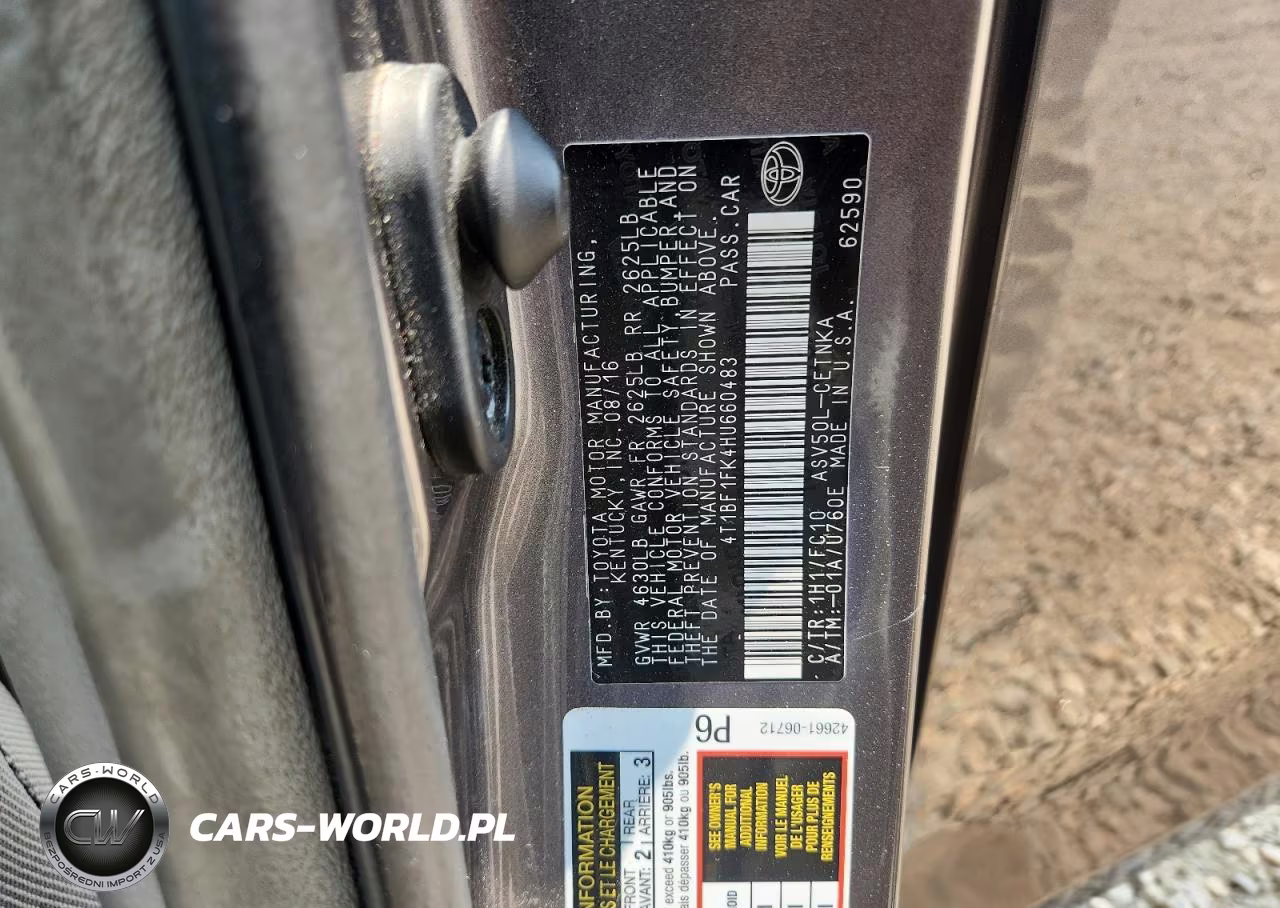 2017 Toyota Camry Le VIN:4T1BF1FK4HU660483 - 13