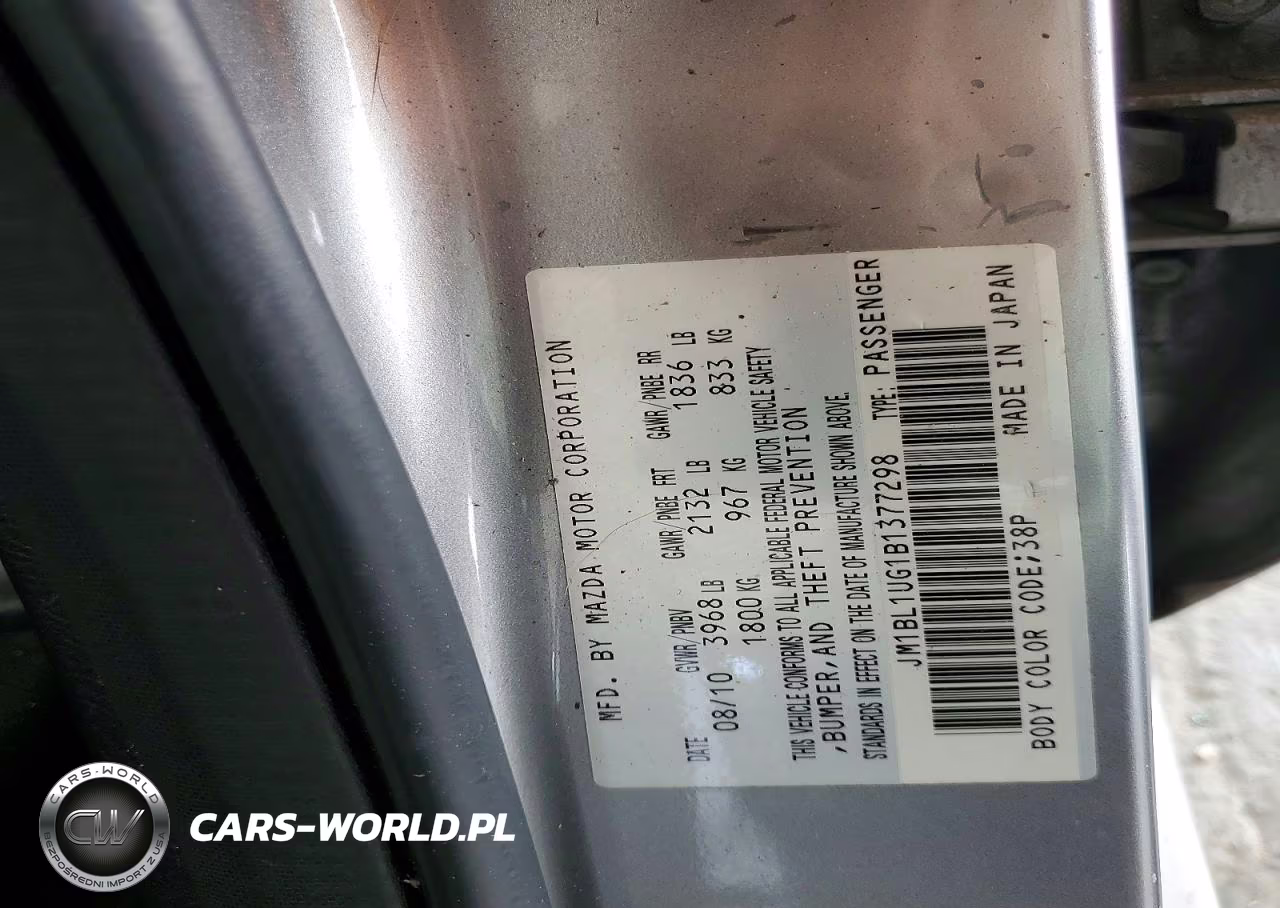 2011 Mazda 3 I VIN:JM1BL1UG1B1377298 - 12