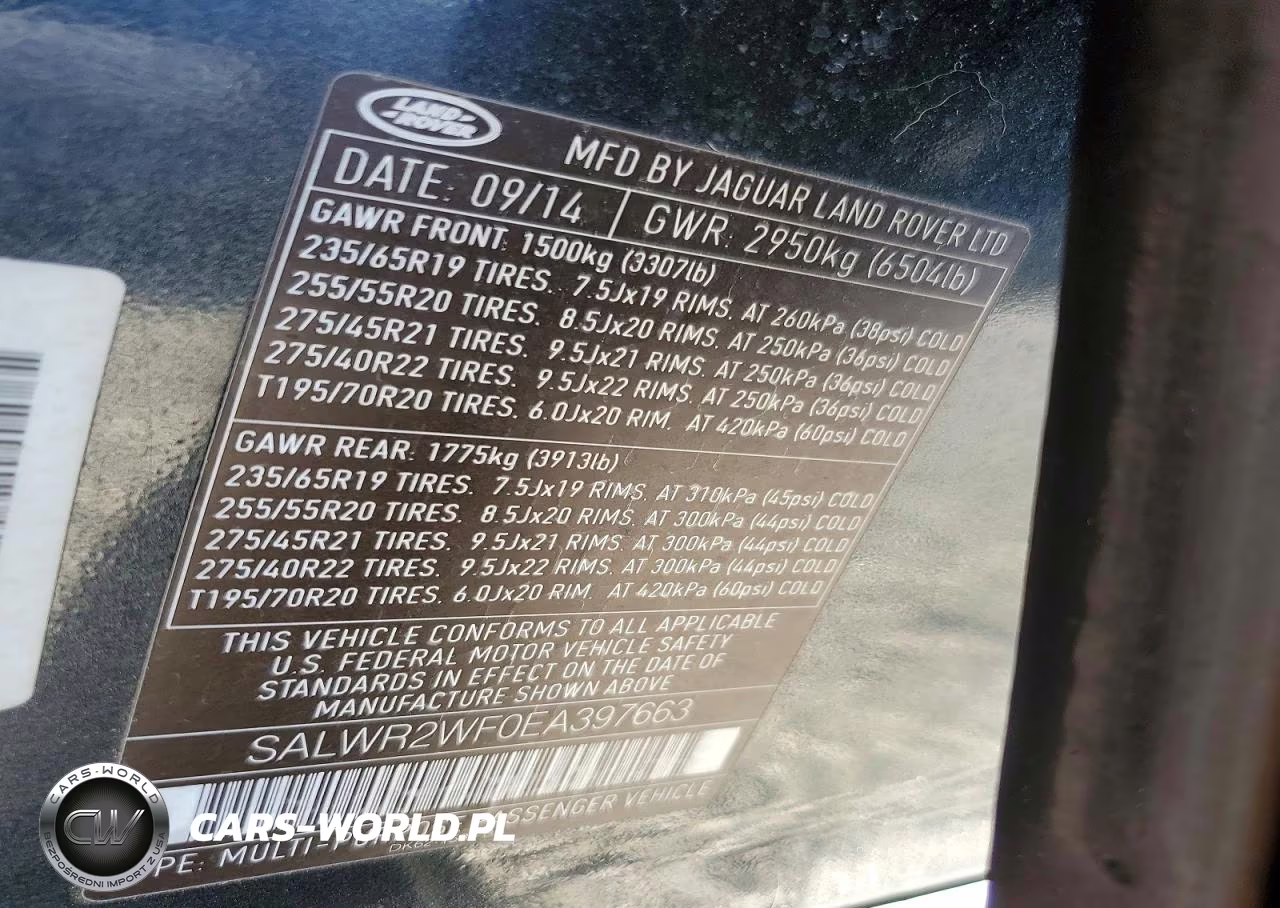 2014 Land Rover Range Rover Sport Hse VIN:SALWR2WF0EA397663 - 13