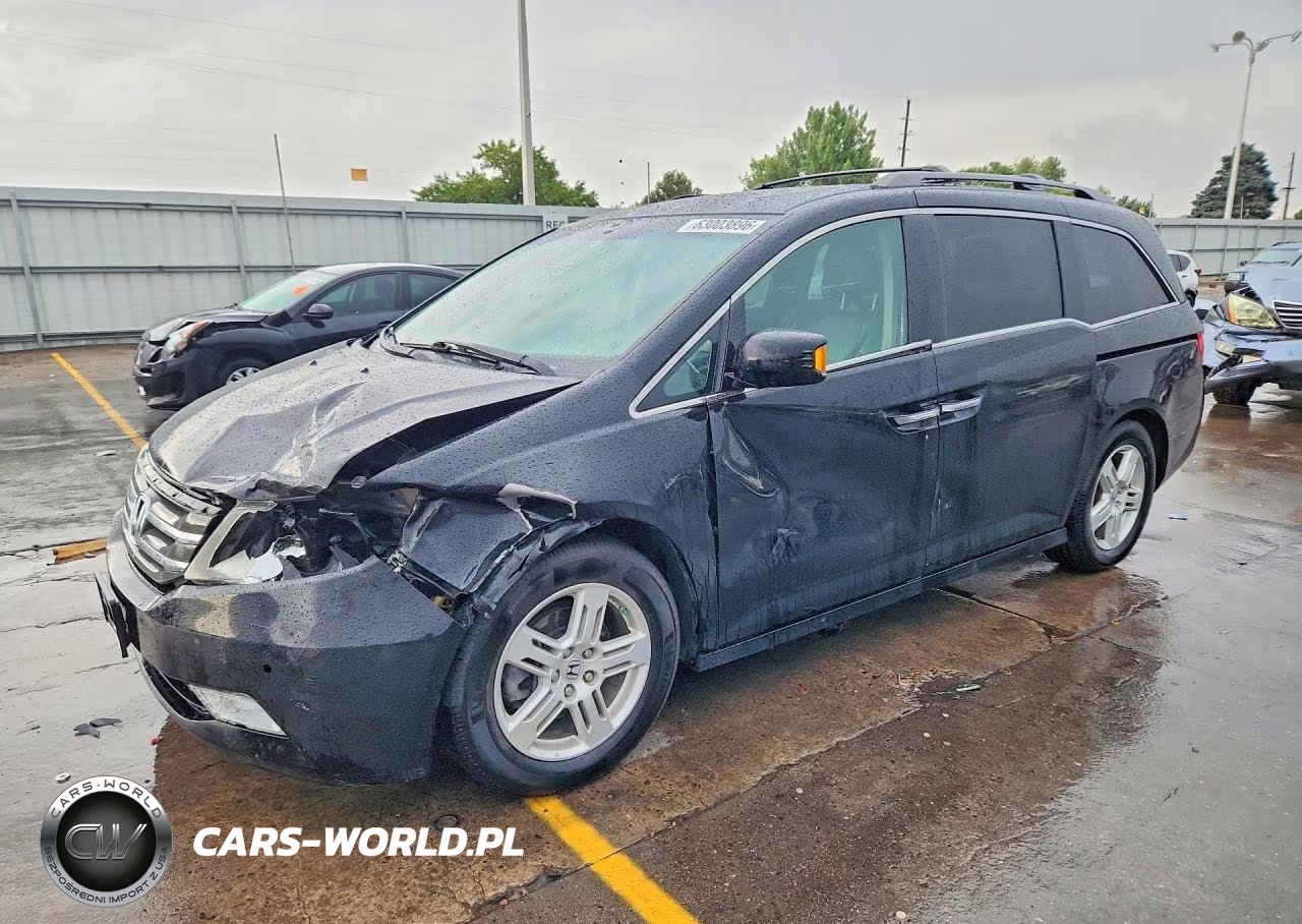 2013 Honda Odyssey Touring VIN:5FNRL5H95DB009931 - 1