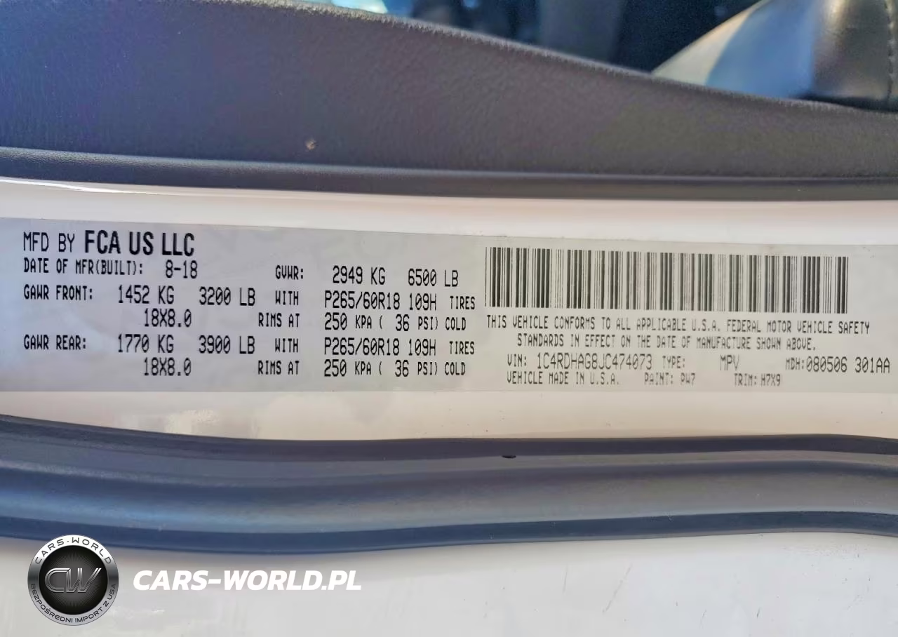 2018 Dodge Durango Sxt VIN:1C4RDHAG8JC474073 - 13