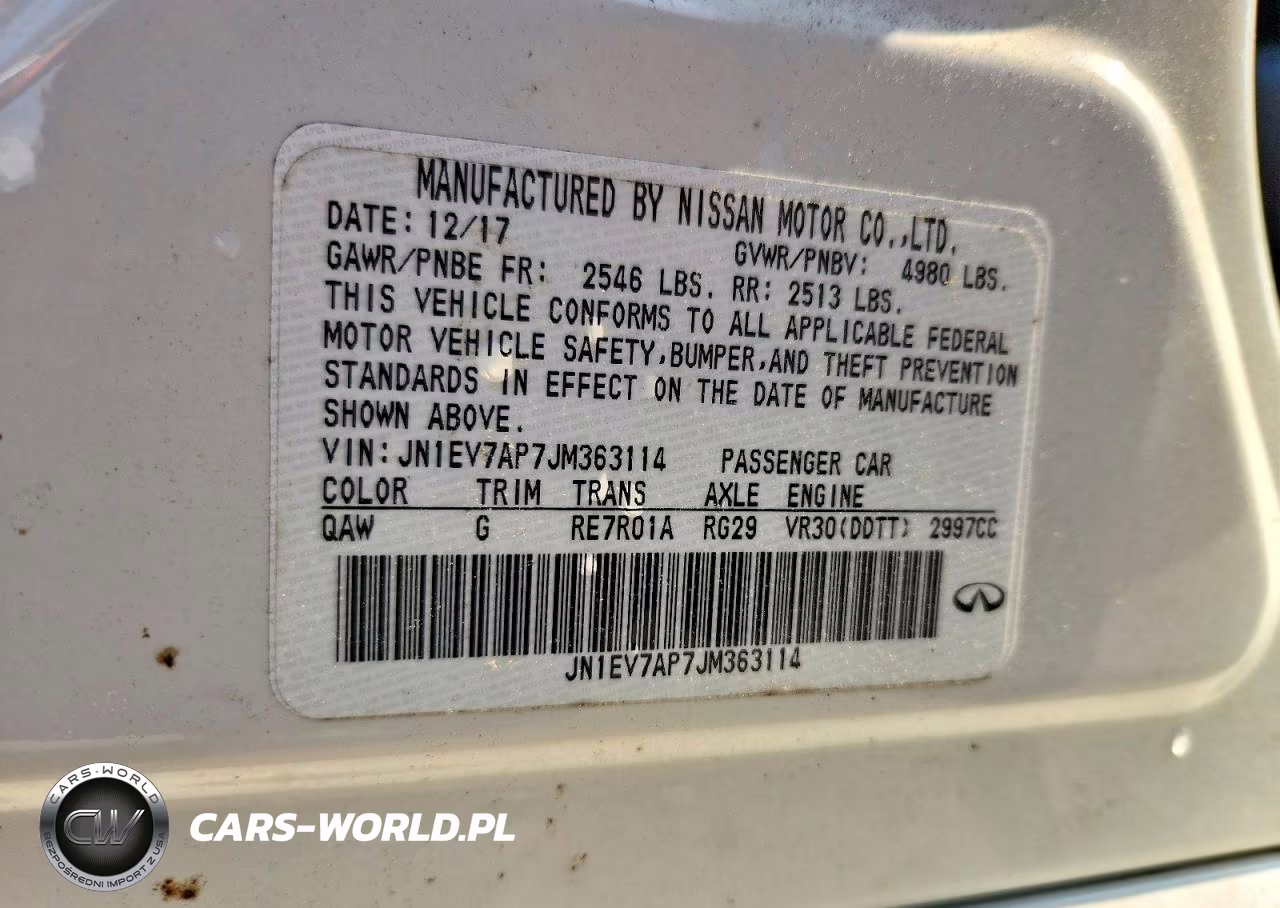2018 Infiniti Q50 3.0T Luxe VIN:JN1EV7AP7JM363114 - 12