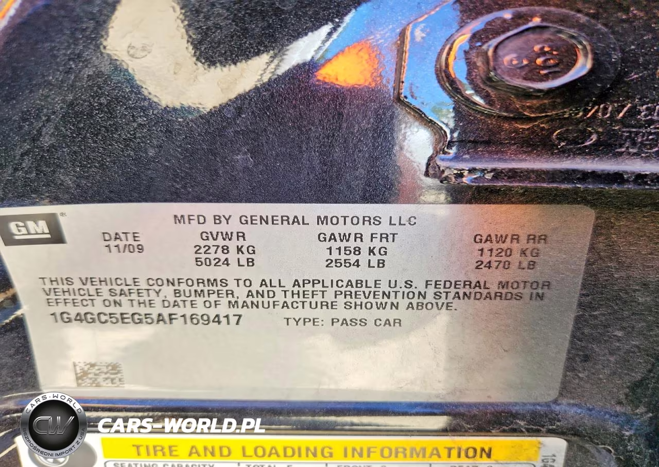 2010 Buick Lacrosse Cxl VIN:1G4GC5EG5AF169417 - 12