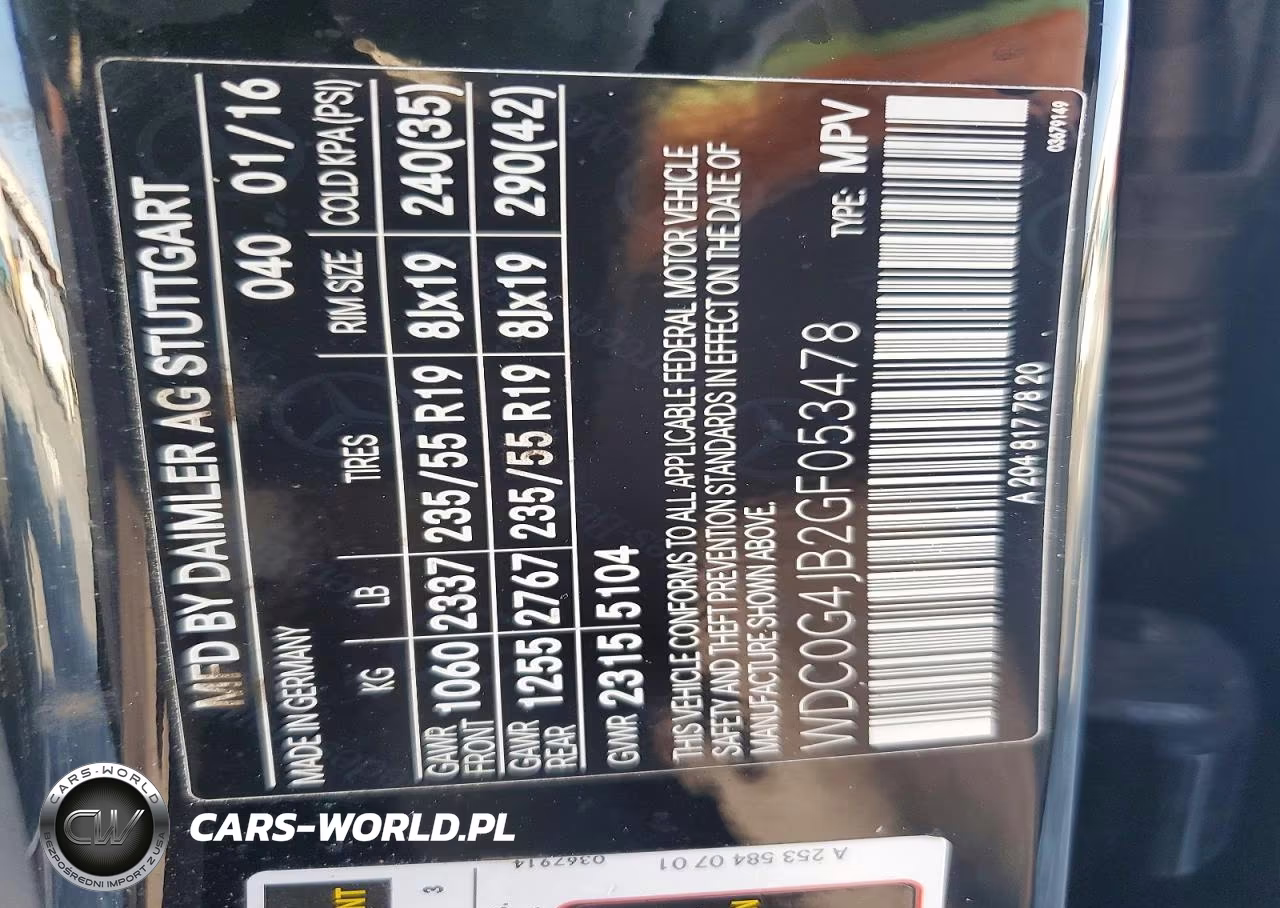 2016 Mercedes-Benz Glc 300 VIN:WDC0G4JB2GF053478 - 13