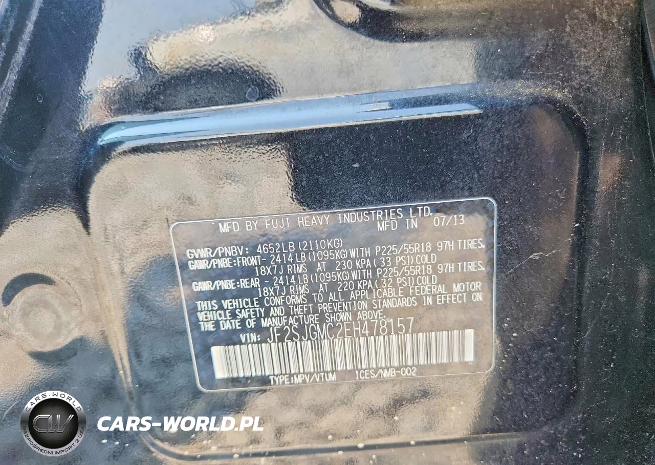 2014 Subaru Forester 2.0Xt Touring VIN:JF2SJGMC2EH478157 - 13