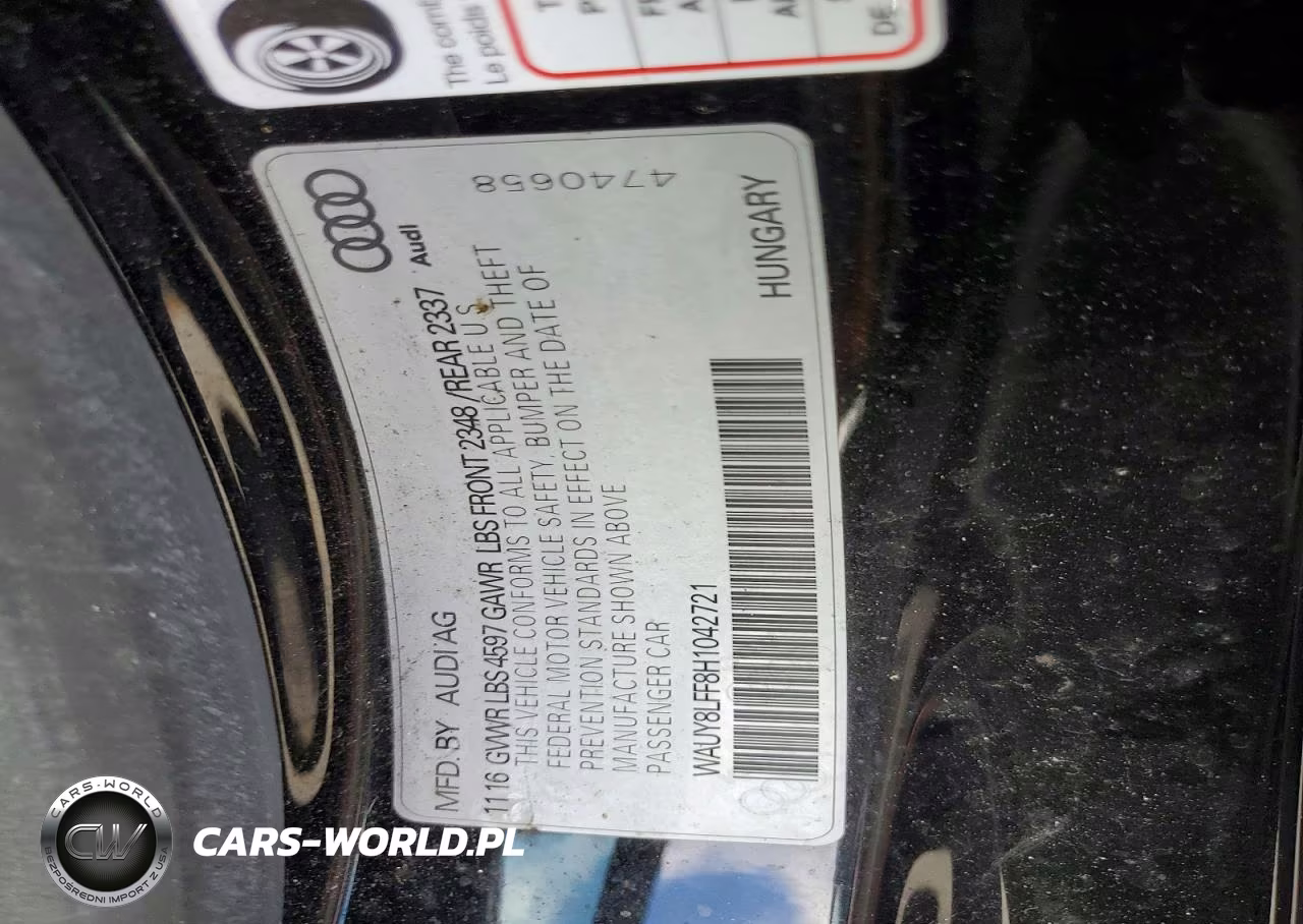 2017 Audi A3 Premium Plus VIN:WAUY8LFF8H1042721 - 12