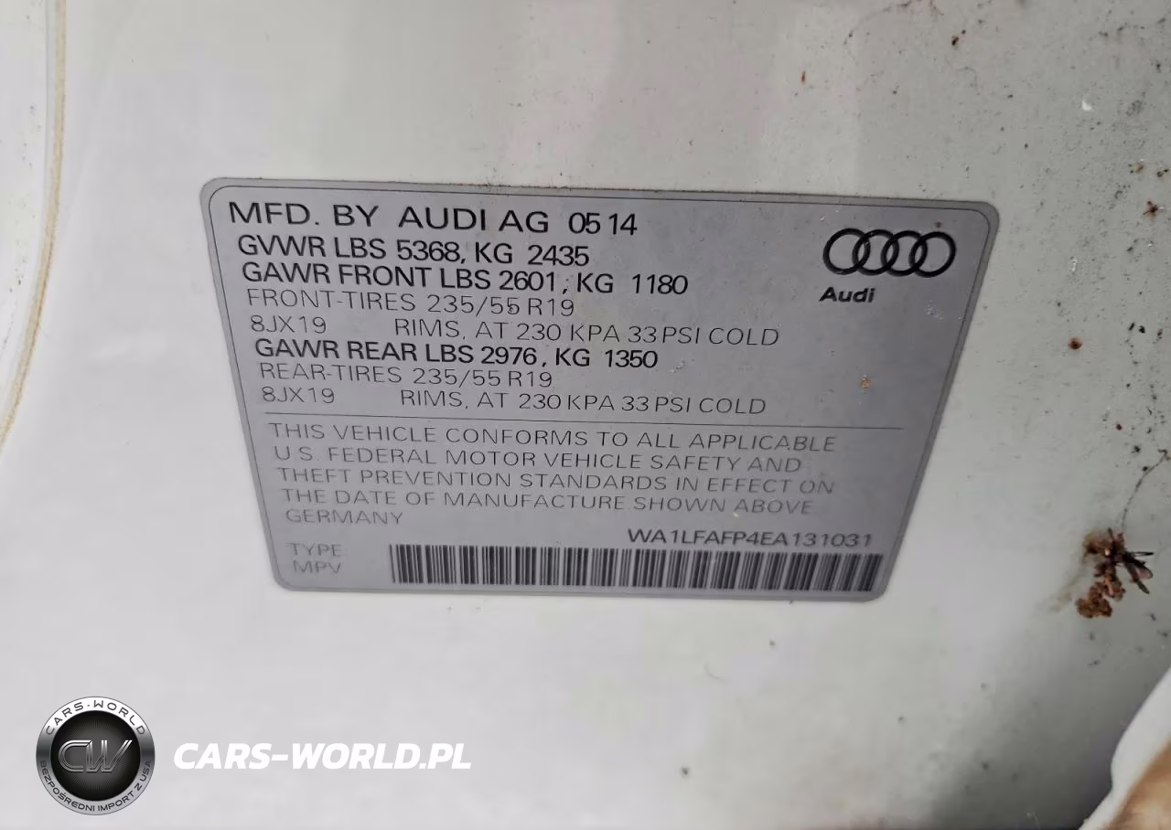 2014 Audi Q5 Premium Plus VIN:WA1LFAFP4EA131031 - 13