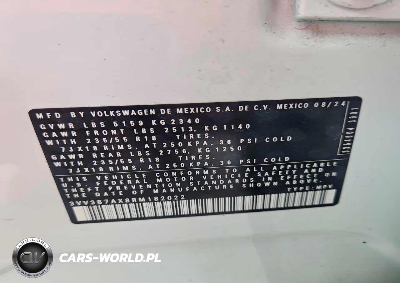 2024 Volkswagen Tiguan Se VIN:3VV3B7AX8RM182022 - 13