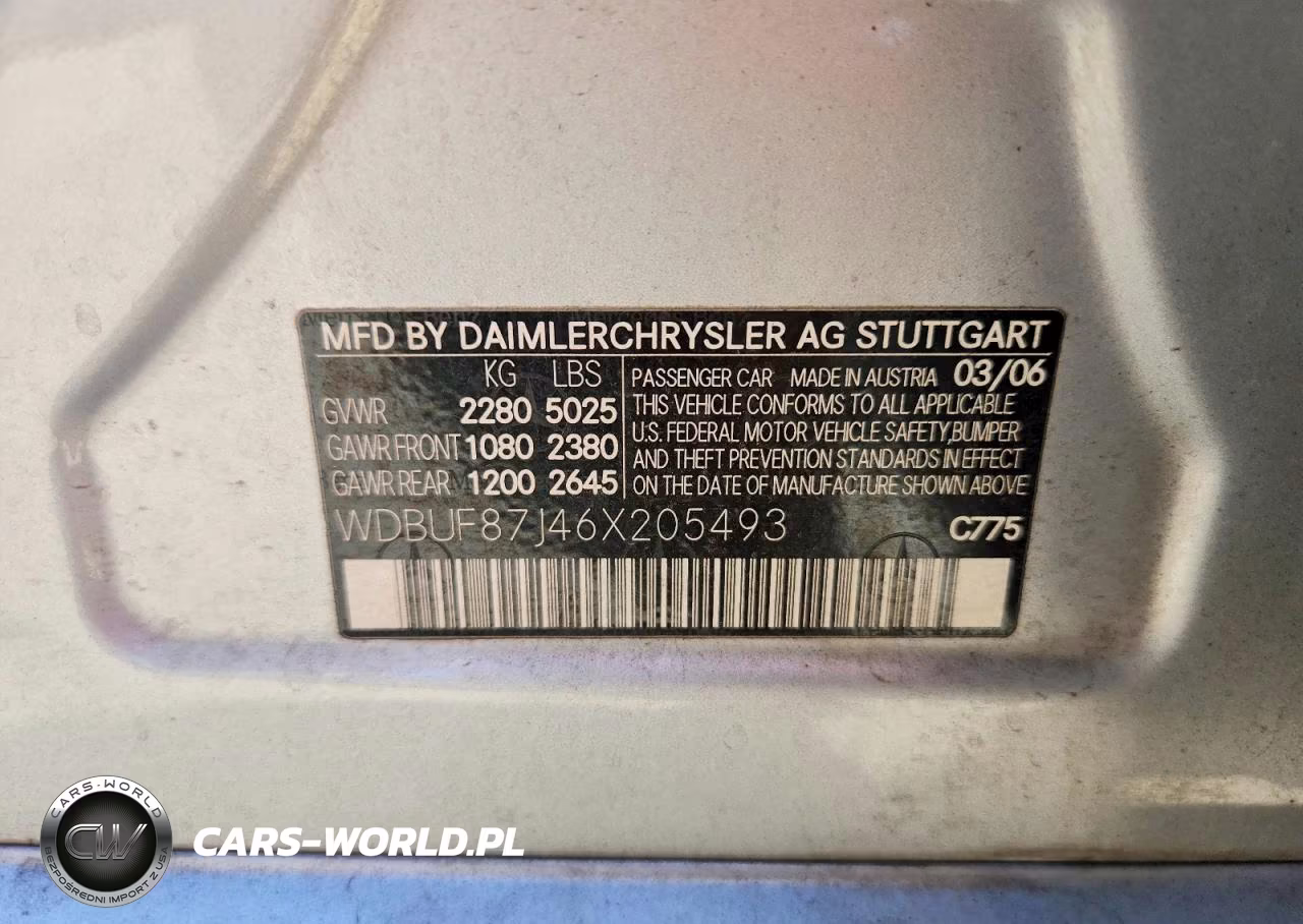 2006 Mercedes-Benz E 350 4Matic VIN:WDBUF87J46X205493 - 12
