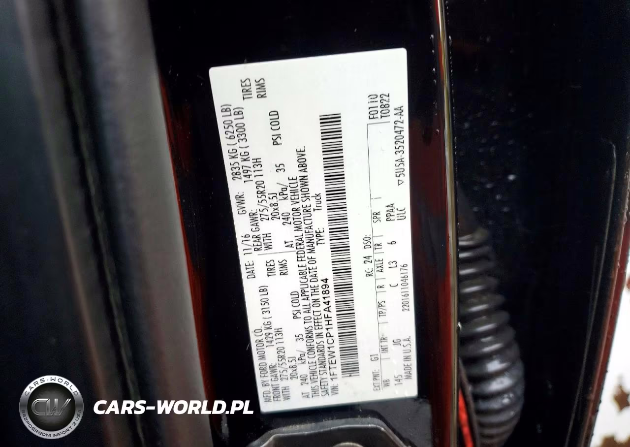 2017 Ford F150 Supercrew VIN:1FTEW1CP1HFA41894 - 12