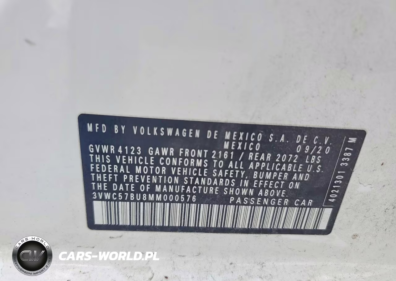 2021 Volkswagen Jetta S VIN:3VWC57BU8MM000576 - 12