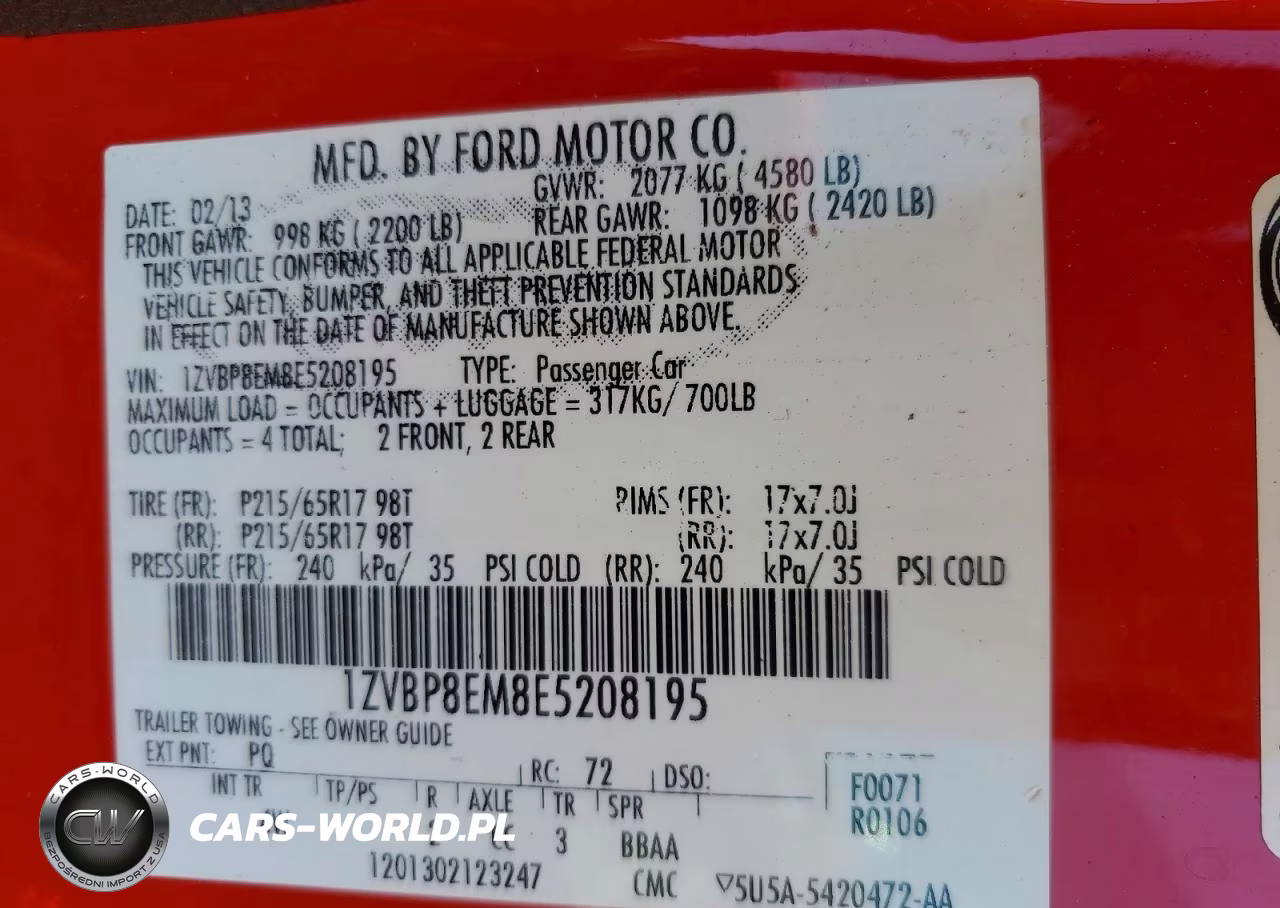 2014 Ford Mustang VIN:1ZVBP8EM8E5208195 - 12