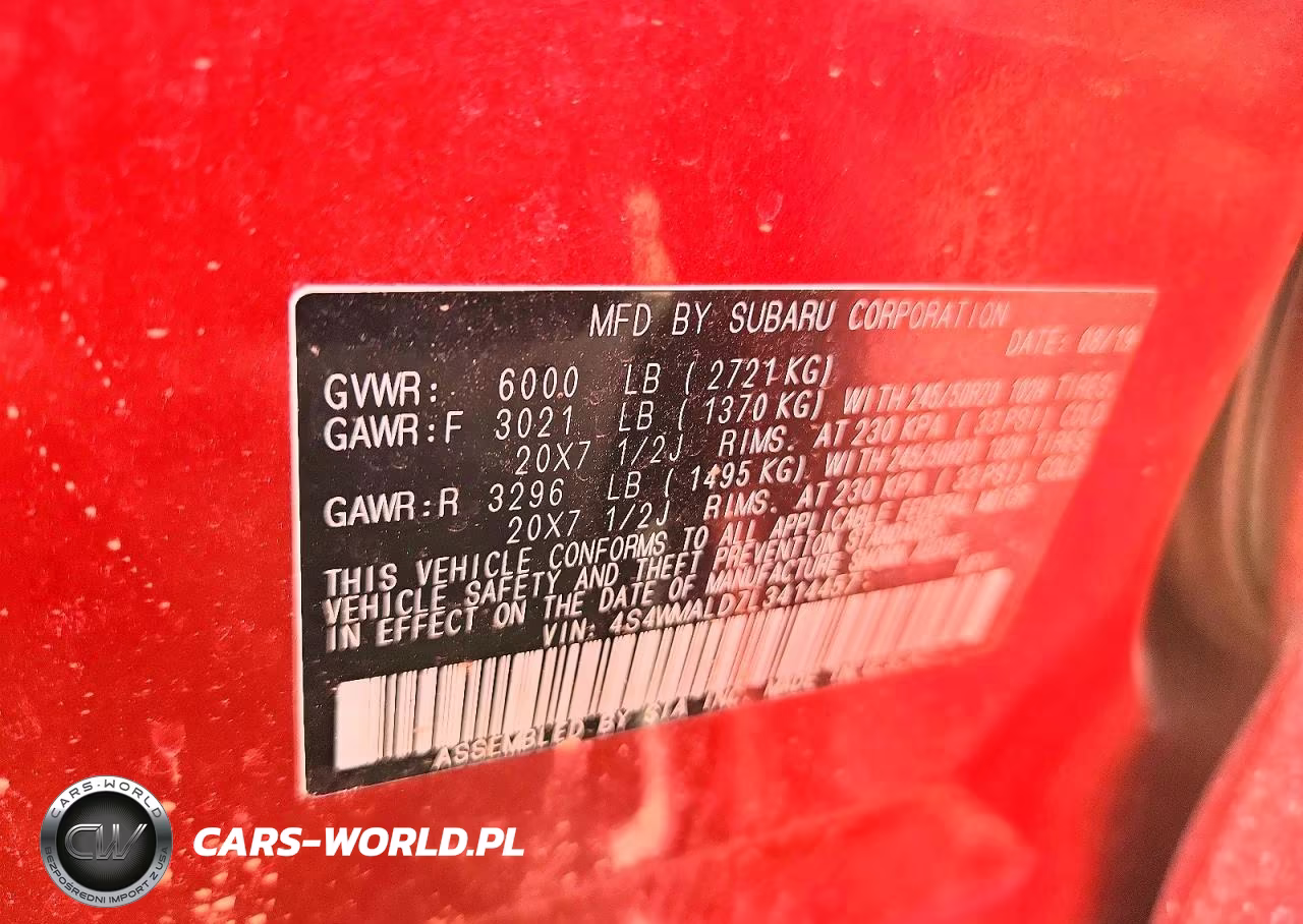 2020 Subaru Ascent Limited VIN:4S4WMALD7L3414457 - 13