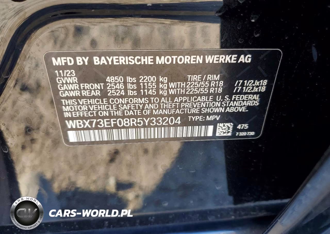 2024 BMW X1 xDrive28I VIN:WBX73EF08R5Y33204 - 13