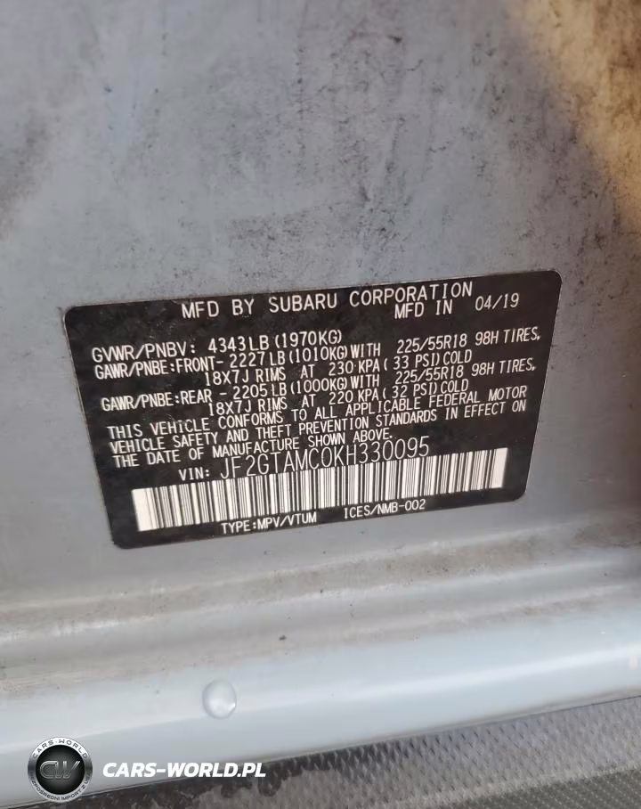 2019 Subaru Crosstrek Limited VIN:JF2GTAMC0KH330095 - 13