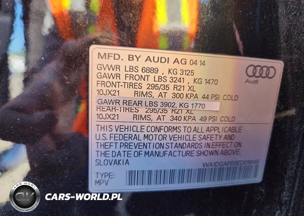 2014 Audi Q7 Prestige VIN:WA1DGAFE0ED019146 - 12
