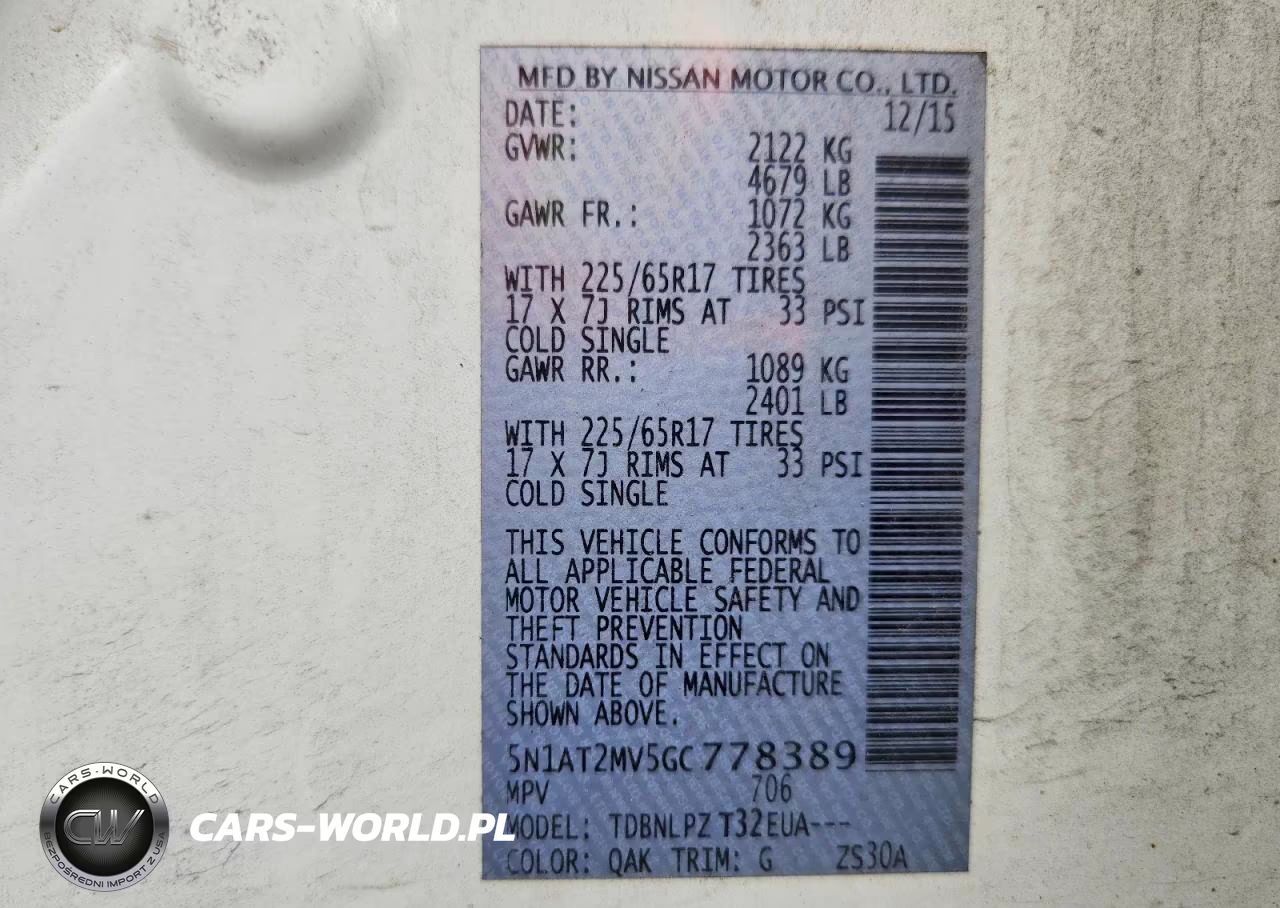 2016 Nissan Rogue S VIN:5N1AT2MV5GC778389 - 13