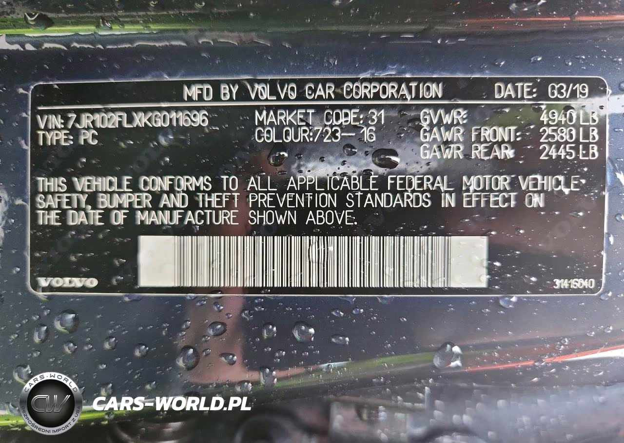 2019 Volvo S60 T5 Inscription VIN:7JR102FLXKG011696 - 12