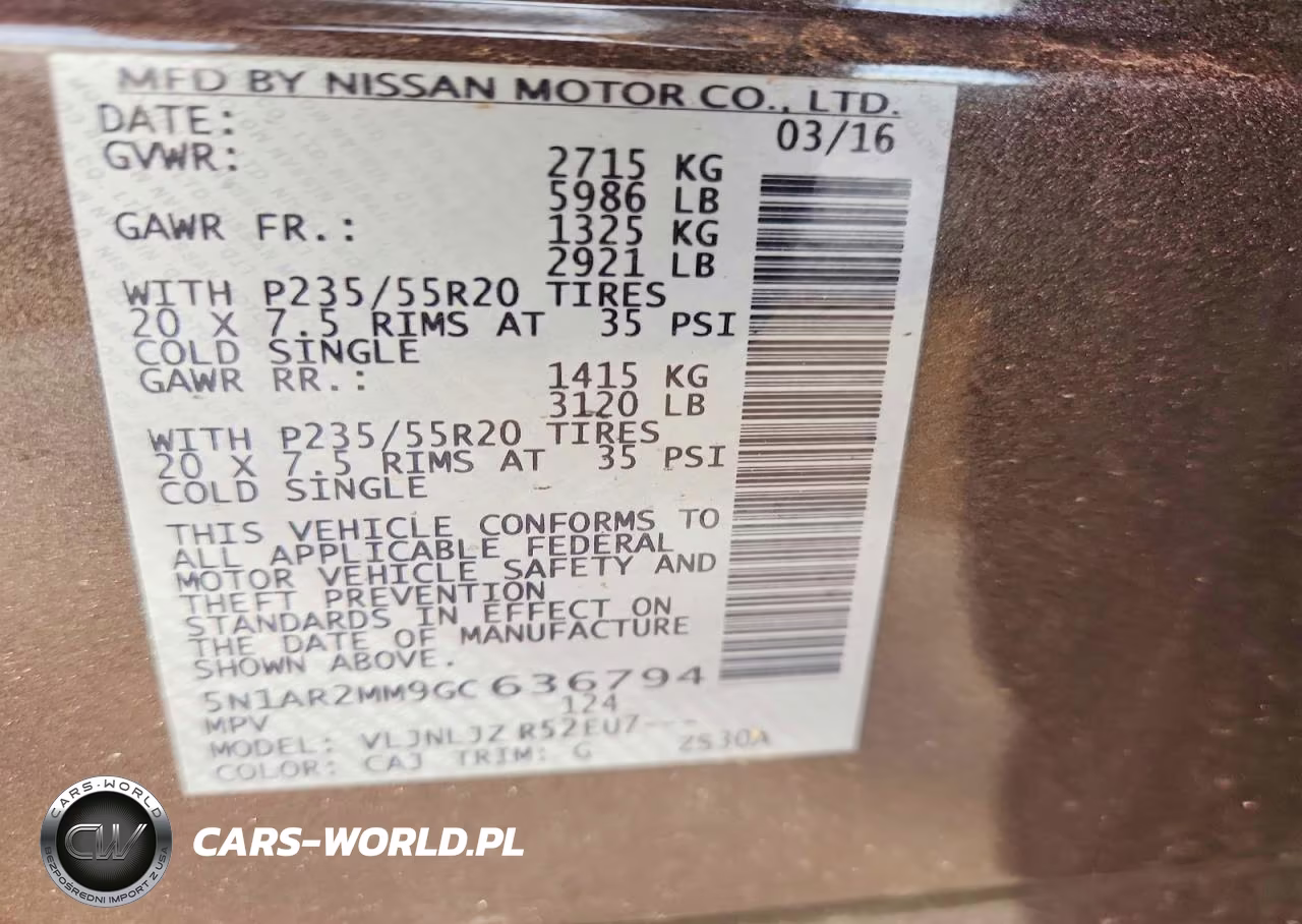 2016 Nissan Pathfinder Platinum VIN:5N1AR2MM9GC636794 - 13
