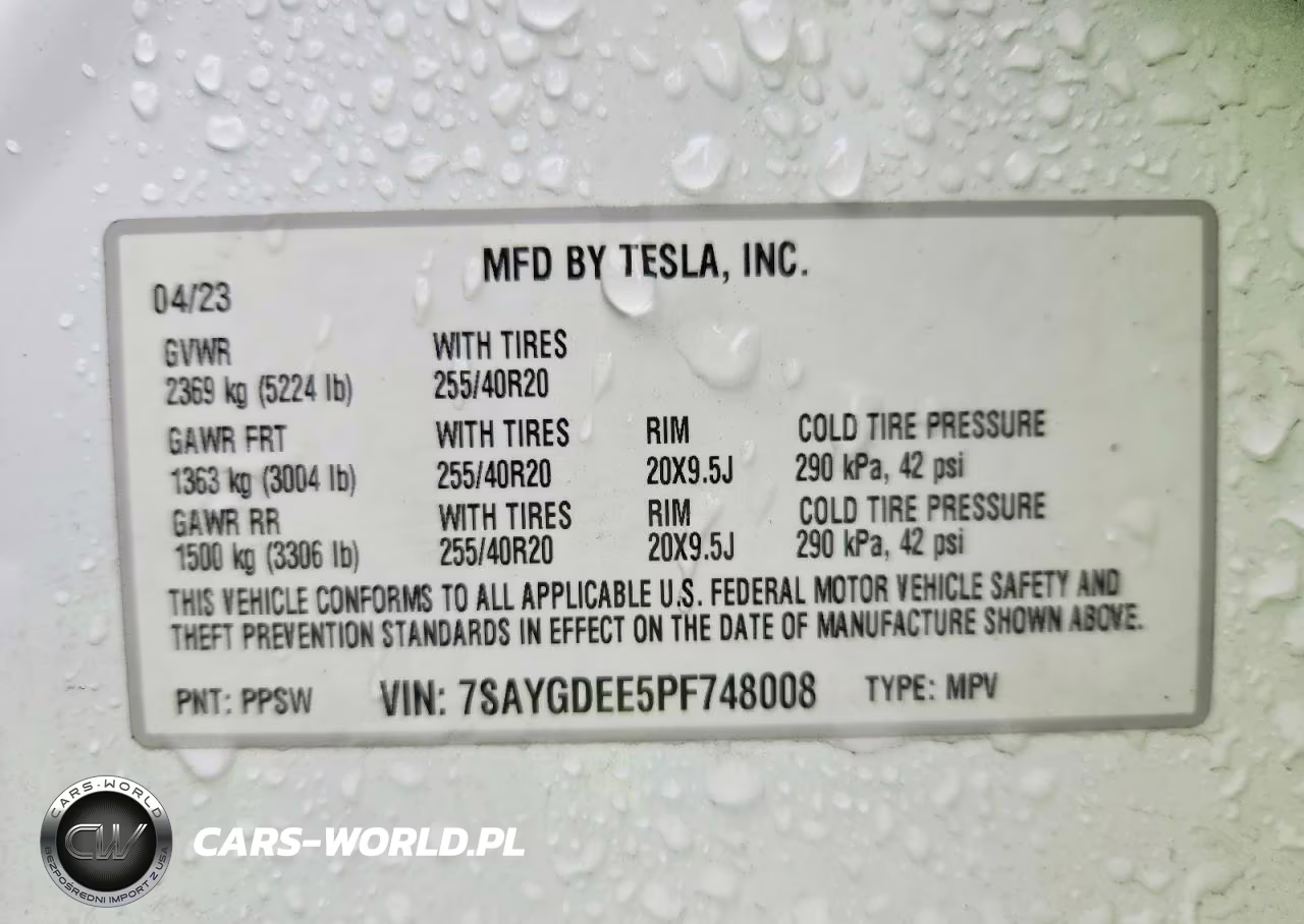 2023 Tesla Model Y VIN:7SAYGDEE5PF748008 - 12